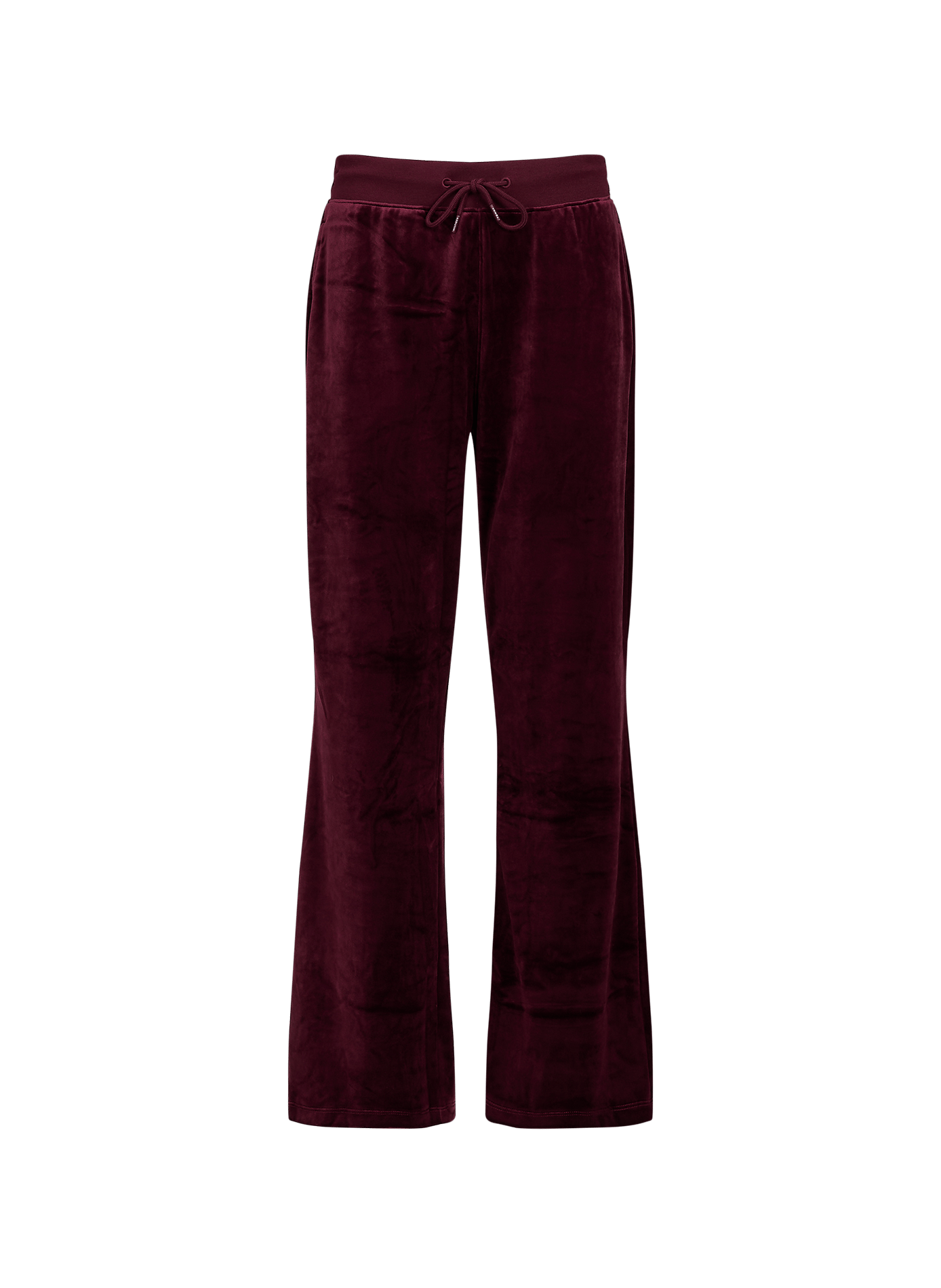 Jogging d'intérieur droit en velours TOMMY HILFIGER Rouge