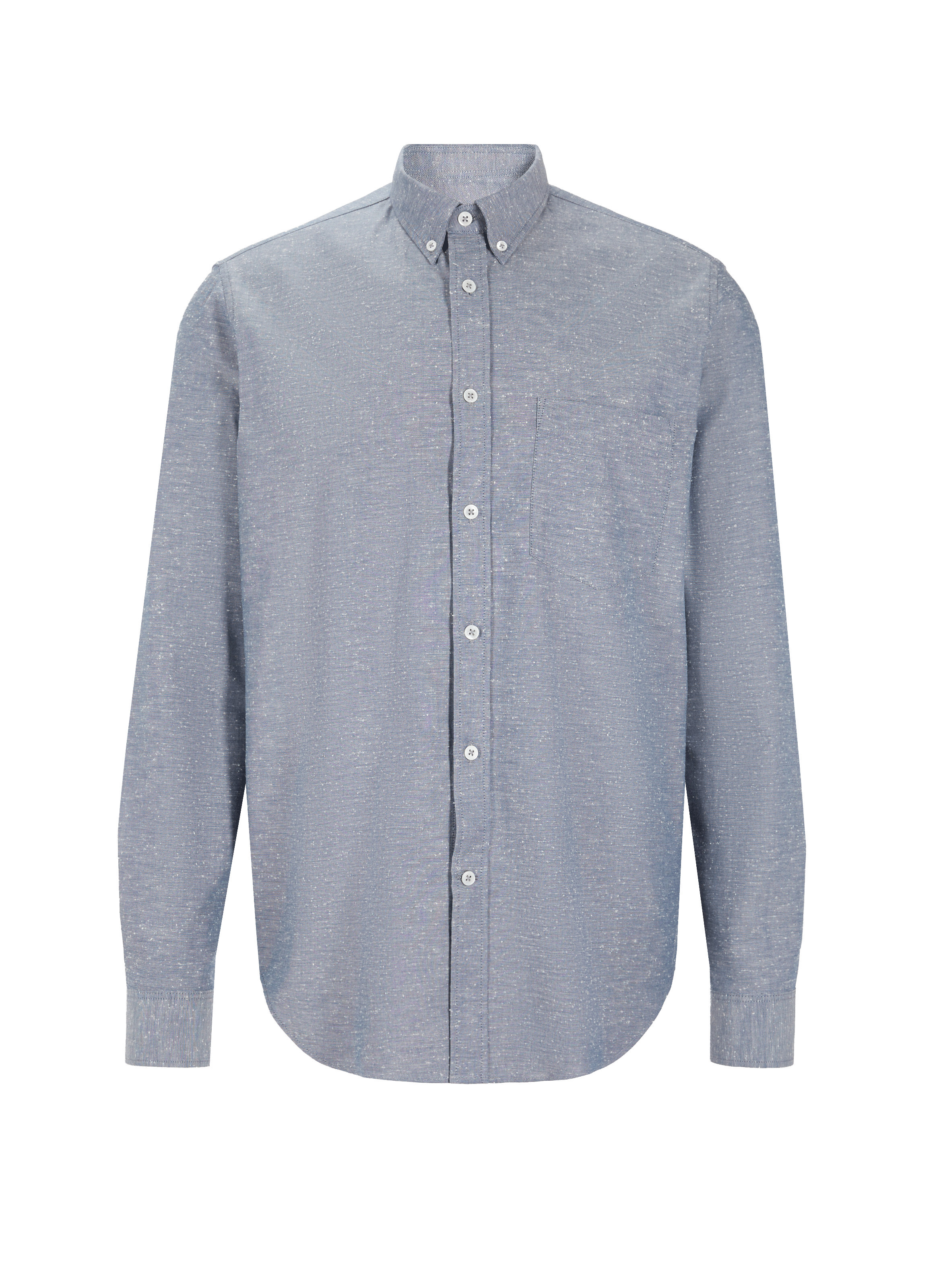 EDITIONS 102 Plain cotton shirt Blue