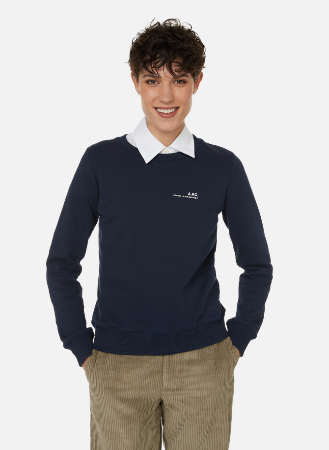 Item-Sweatshirt aus APC Baumwollfleece
