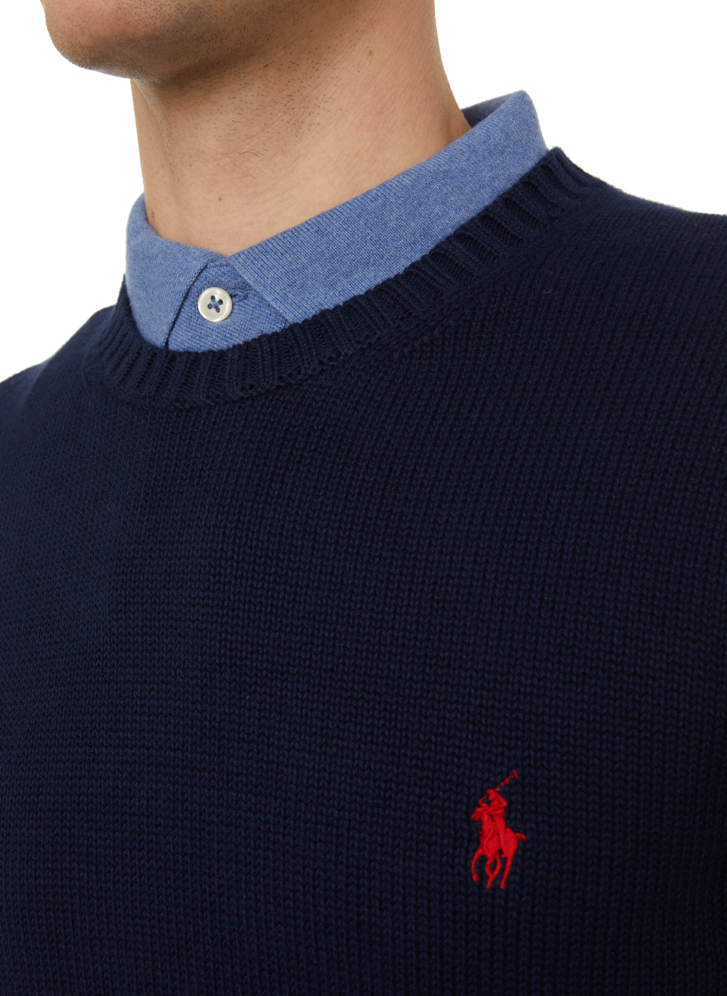 Straight cotton knit jumper POLO RALPH LAUREN Blue