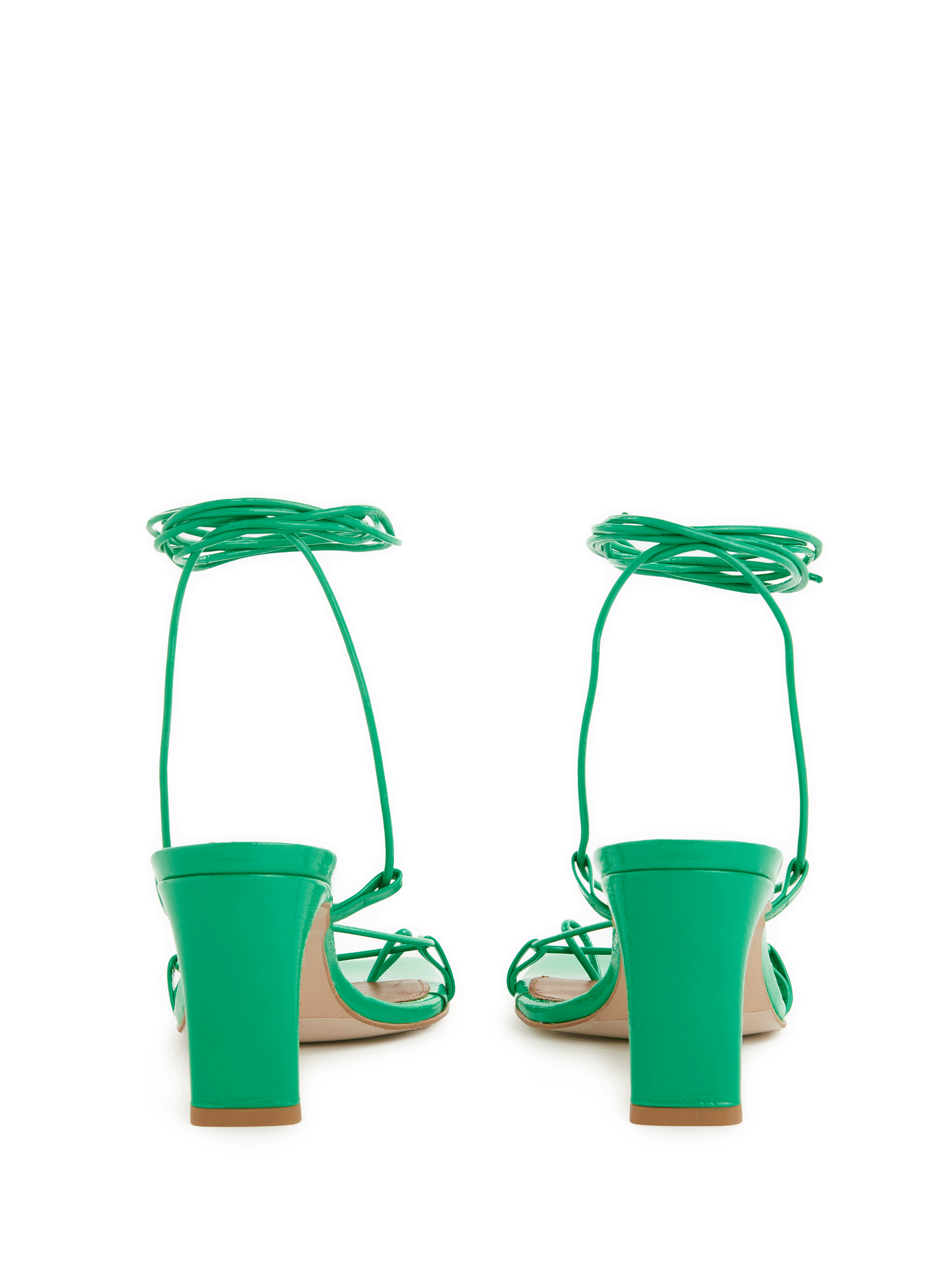 Bellini leather heeled sandals Green