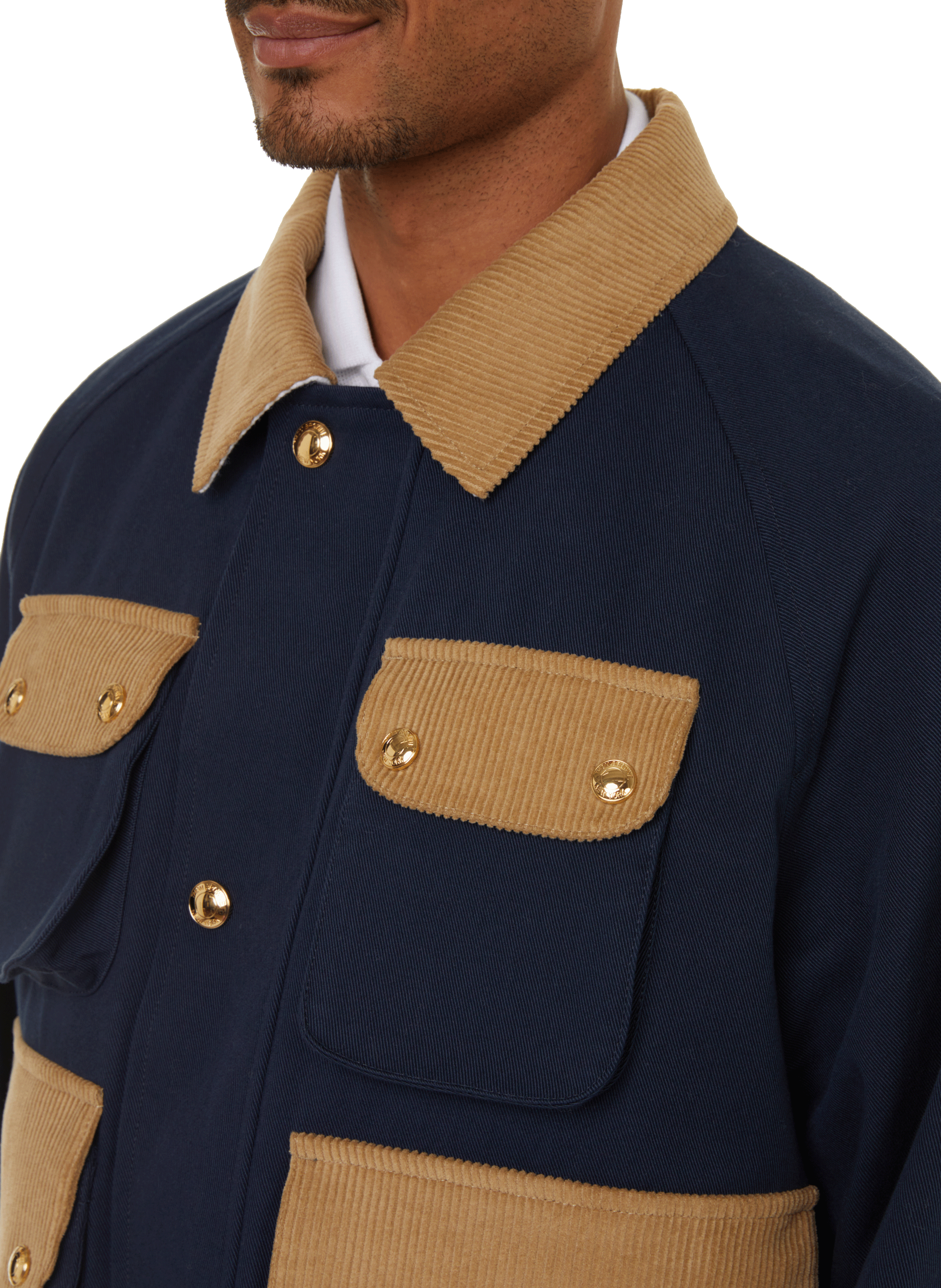 Veste à poches contrastantes THOM BROWNE Bleu