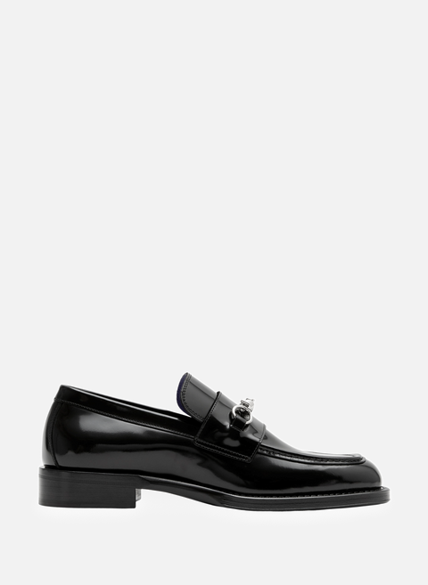 Black leather loafersBURBERRY 