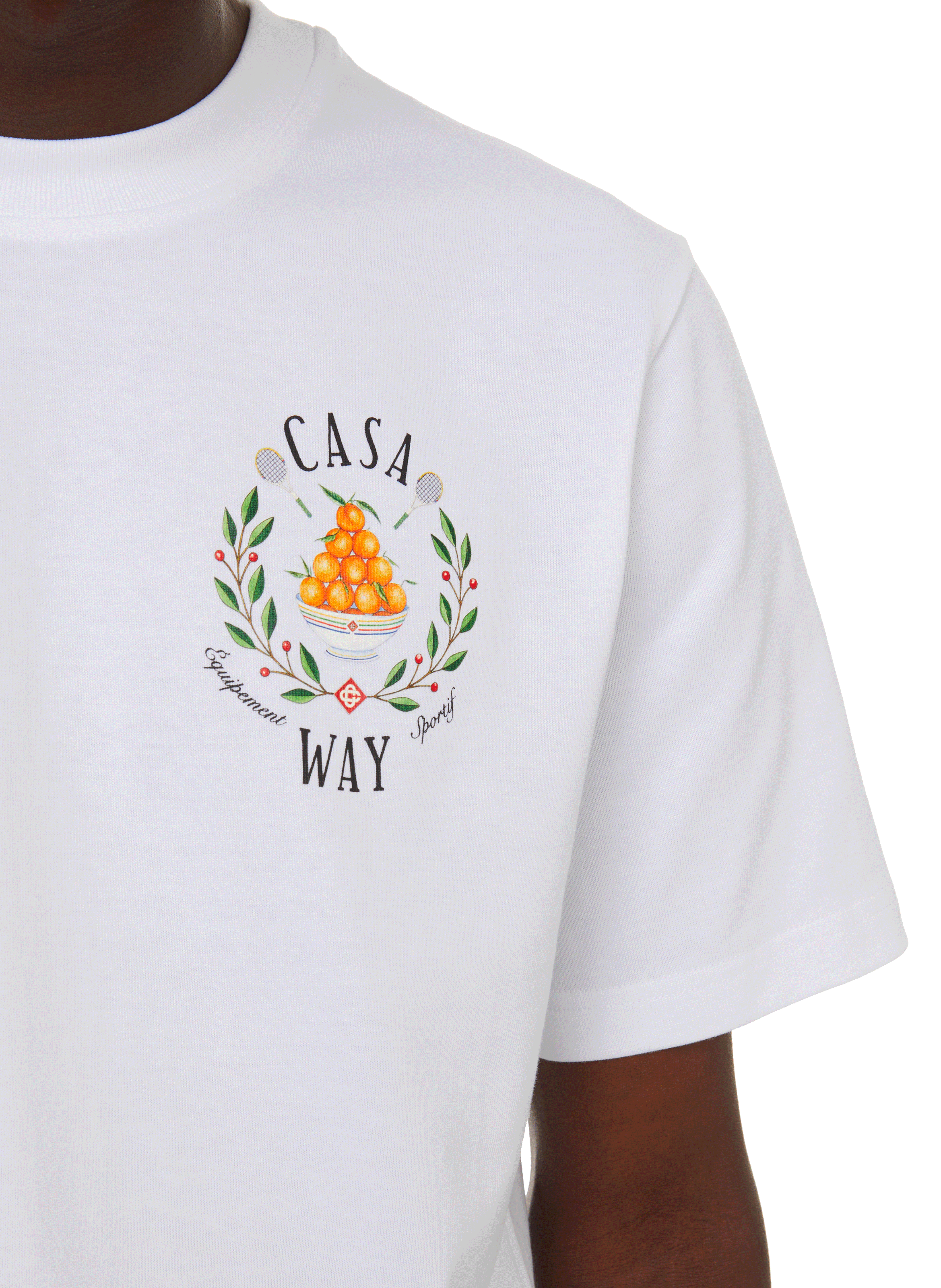 Printed cotton T-shirt  CASABLANCA PARIS White