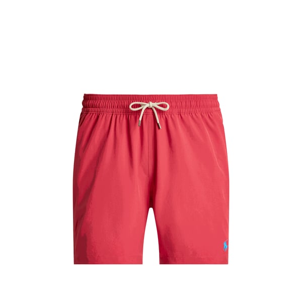 Polo Short de bain uni Rouge S Male