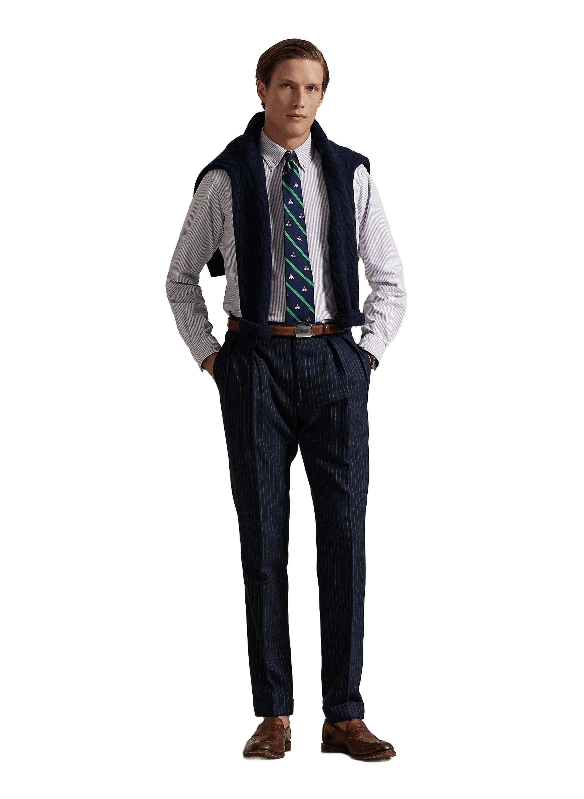 Chemise à rayures en coton  POLO RALPH LAUREN Violet