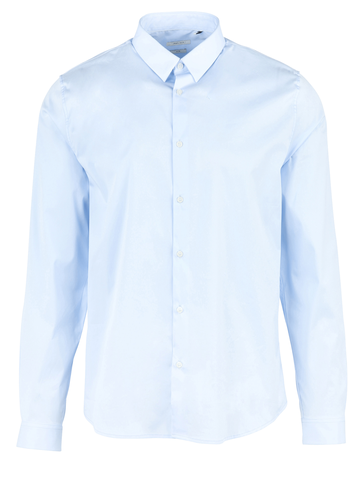 Chemise slim col classique en coton IKKS Bleu
