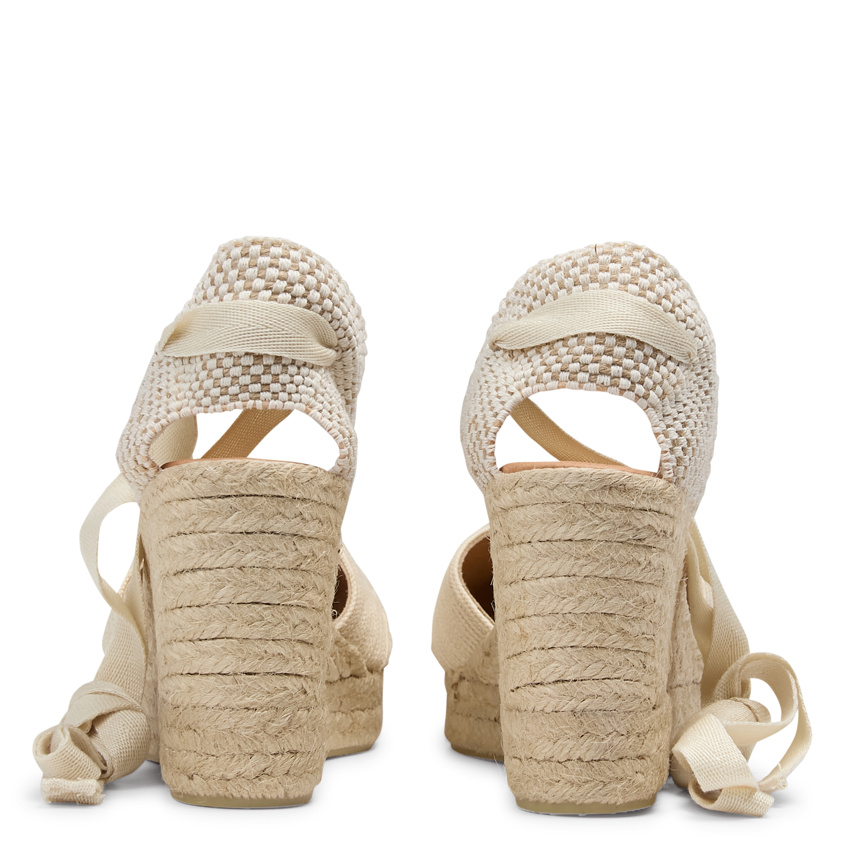 Espadrilles compensées marina MAISON 123 Blanc