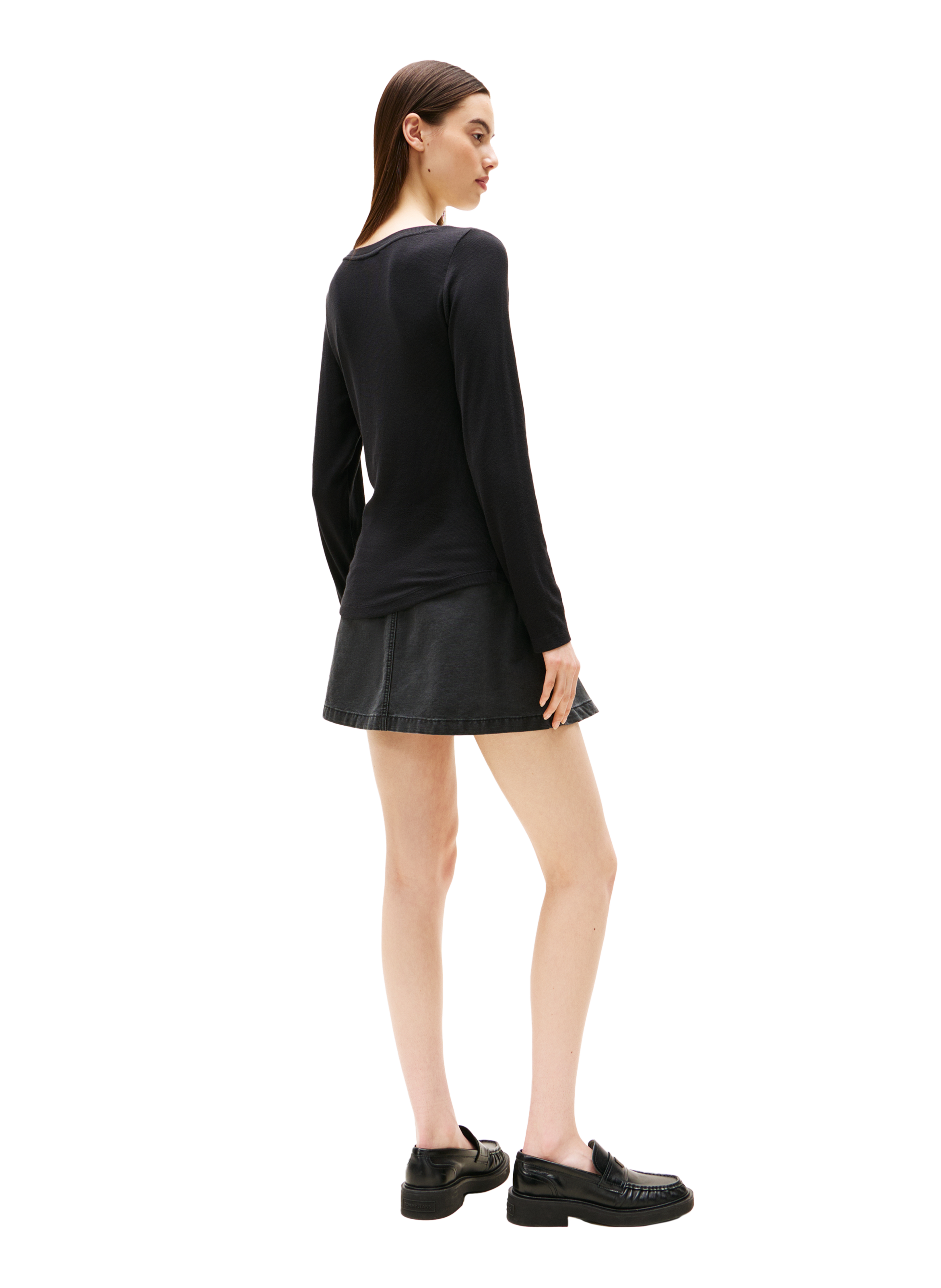 Pull côtelé TOMMY HILFIGER Noir