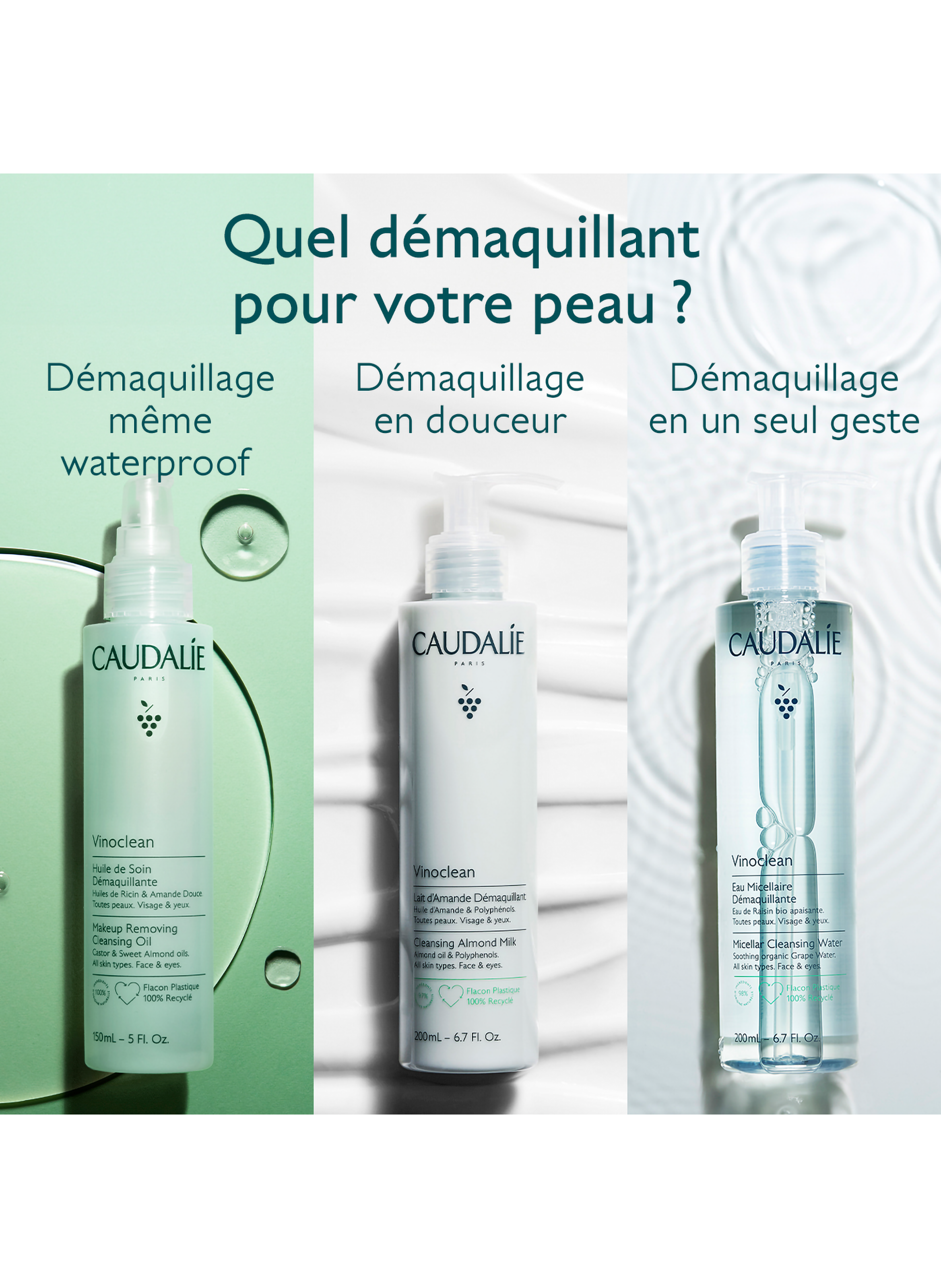 Vinoclean Cleansing Oil Care CAUDALIE No color