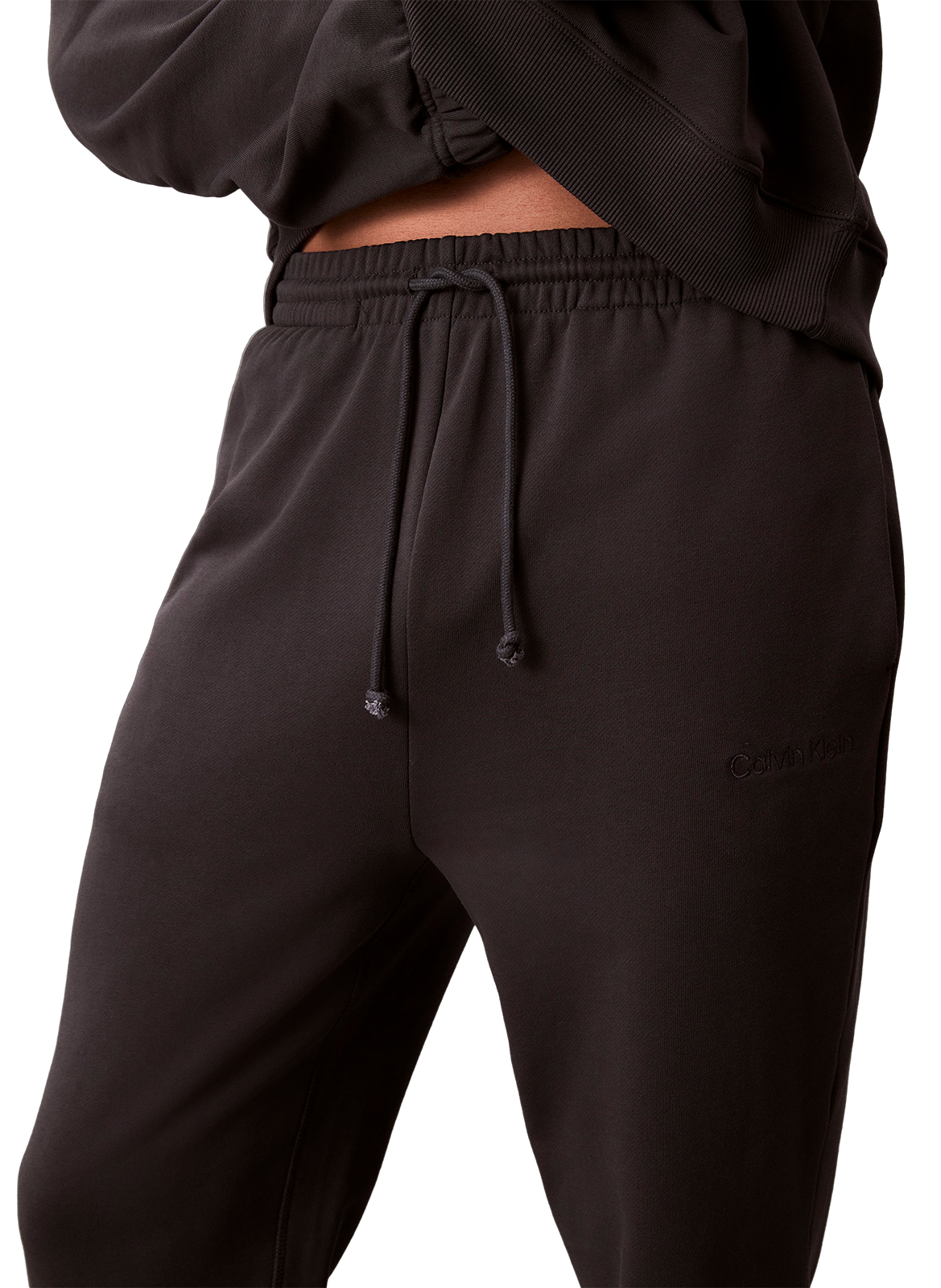 Straight cotton blend jogging pants CALVIN KLEIN Grey