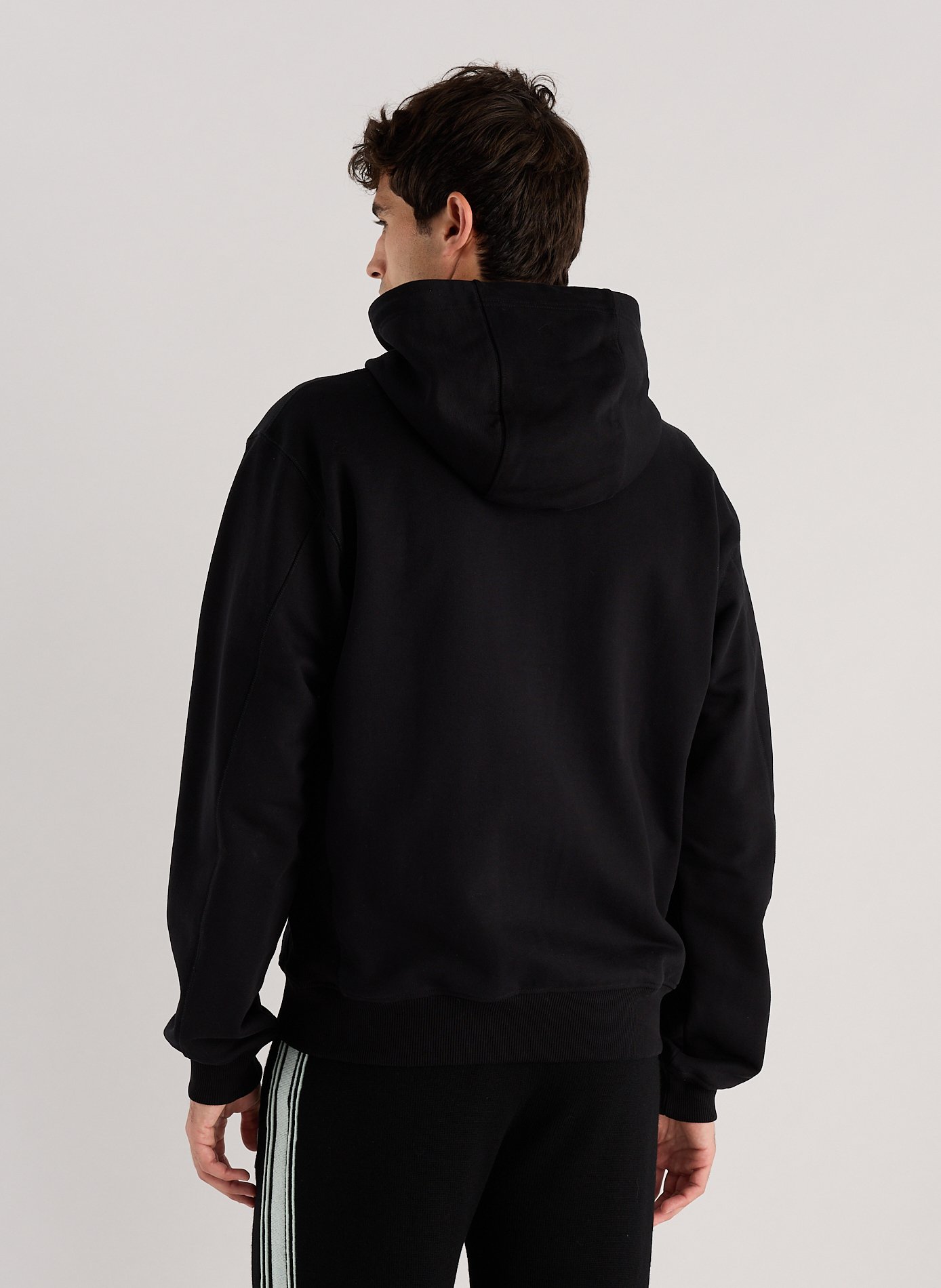 Zippered hooded sweatshirt Sunset Valley CASABLANCA PARIS Black