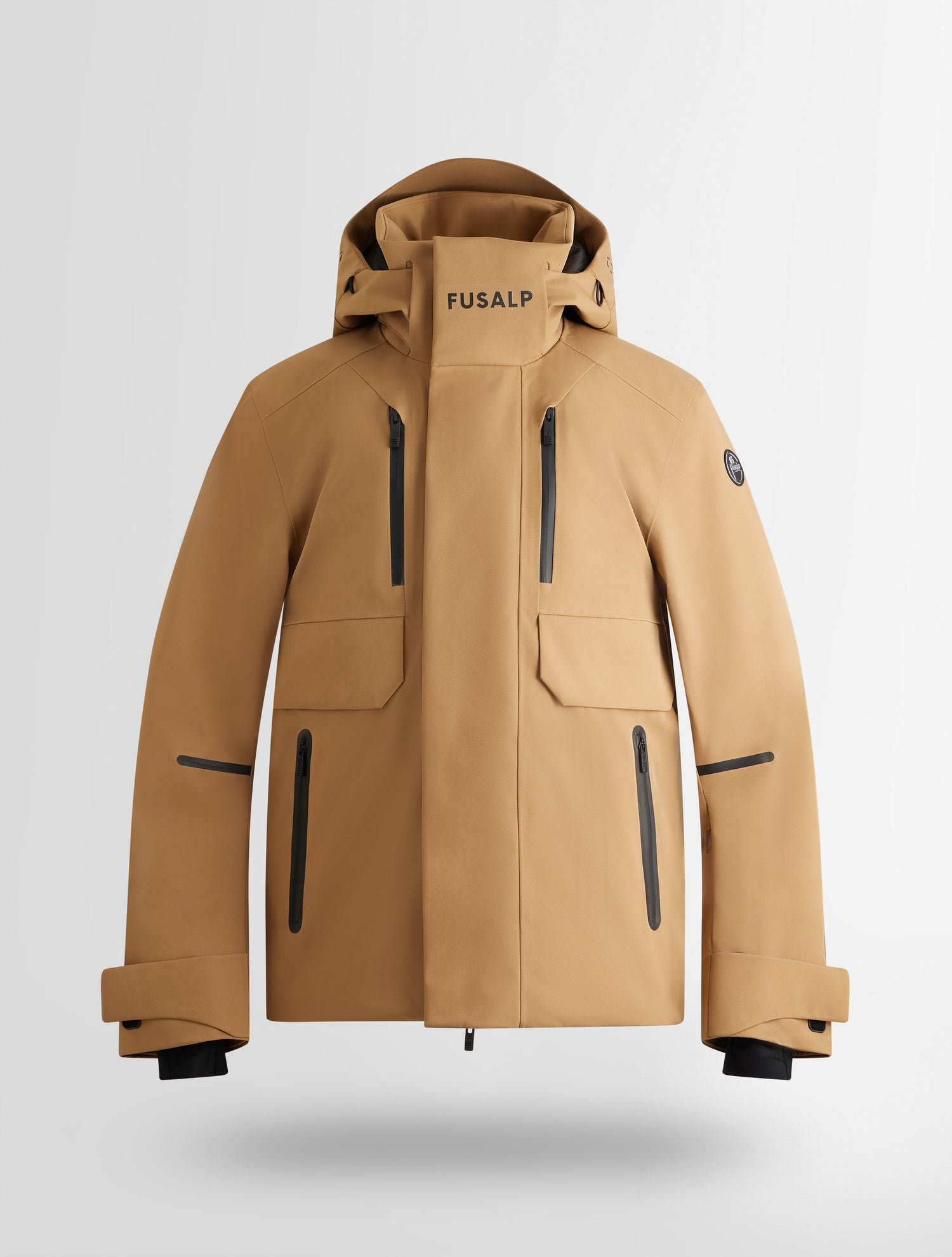 Veste de ski john col capuche coupe regular FUSALP Beige