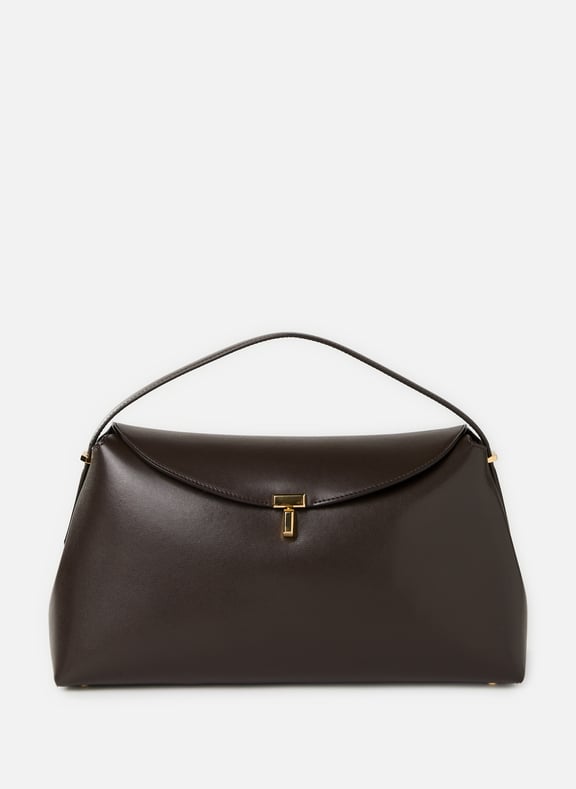 Sac à main T-Lock en cuir Gris by TOTEME TOTEME Sac à main T-Lock en cuir Gris