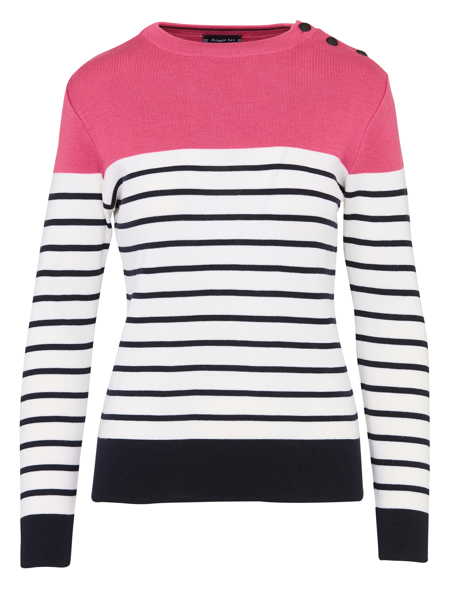 Pull marin col rond en laine ARMOR-LUX Bleu