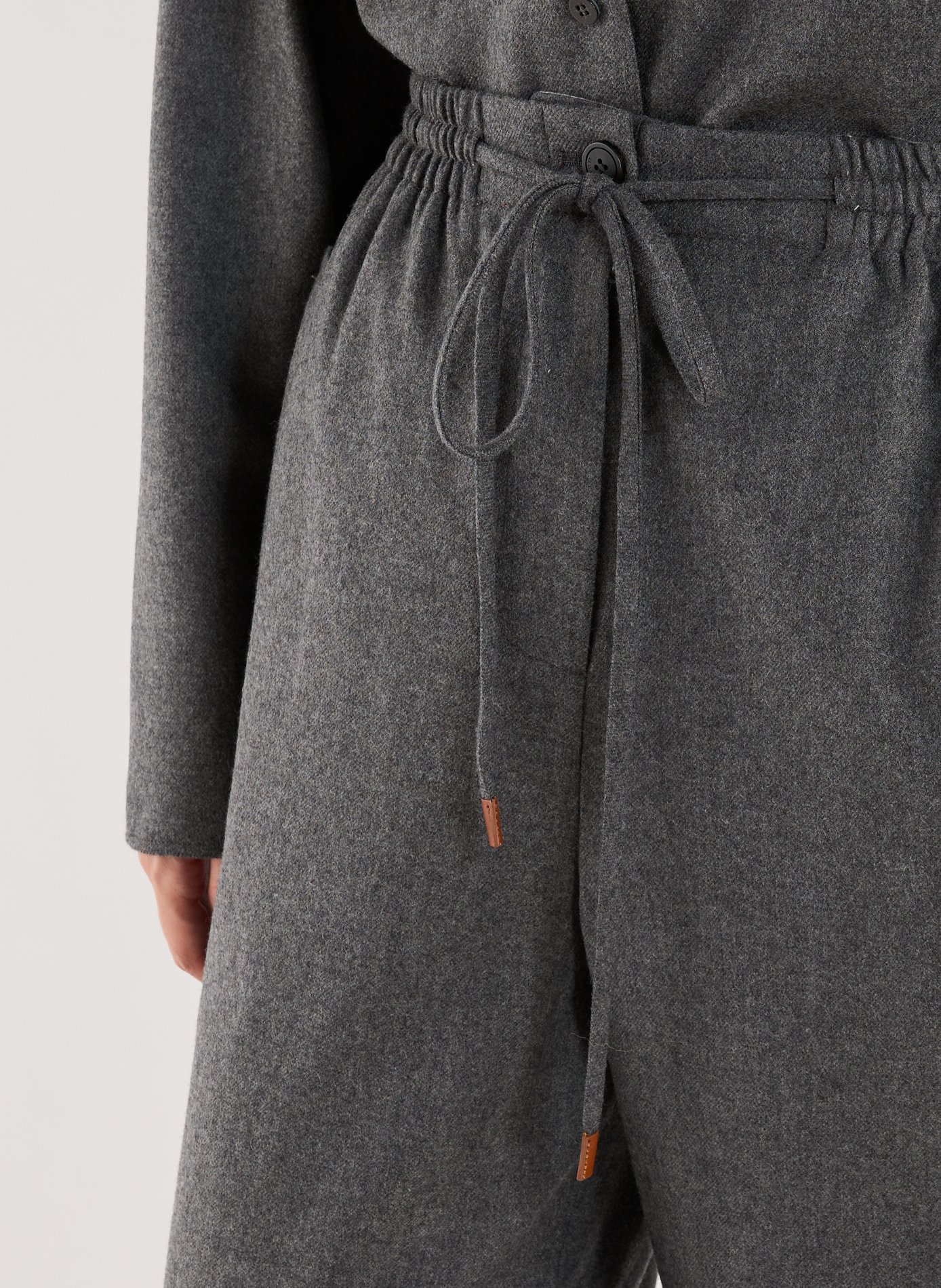 Pantalon fluide en laine LE 17 SEPTEMBRE Gris