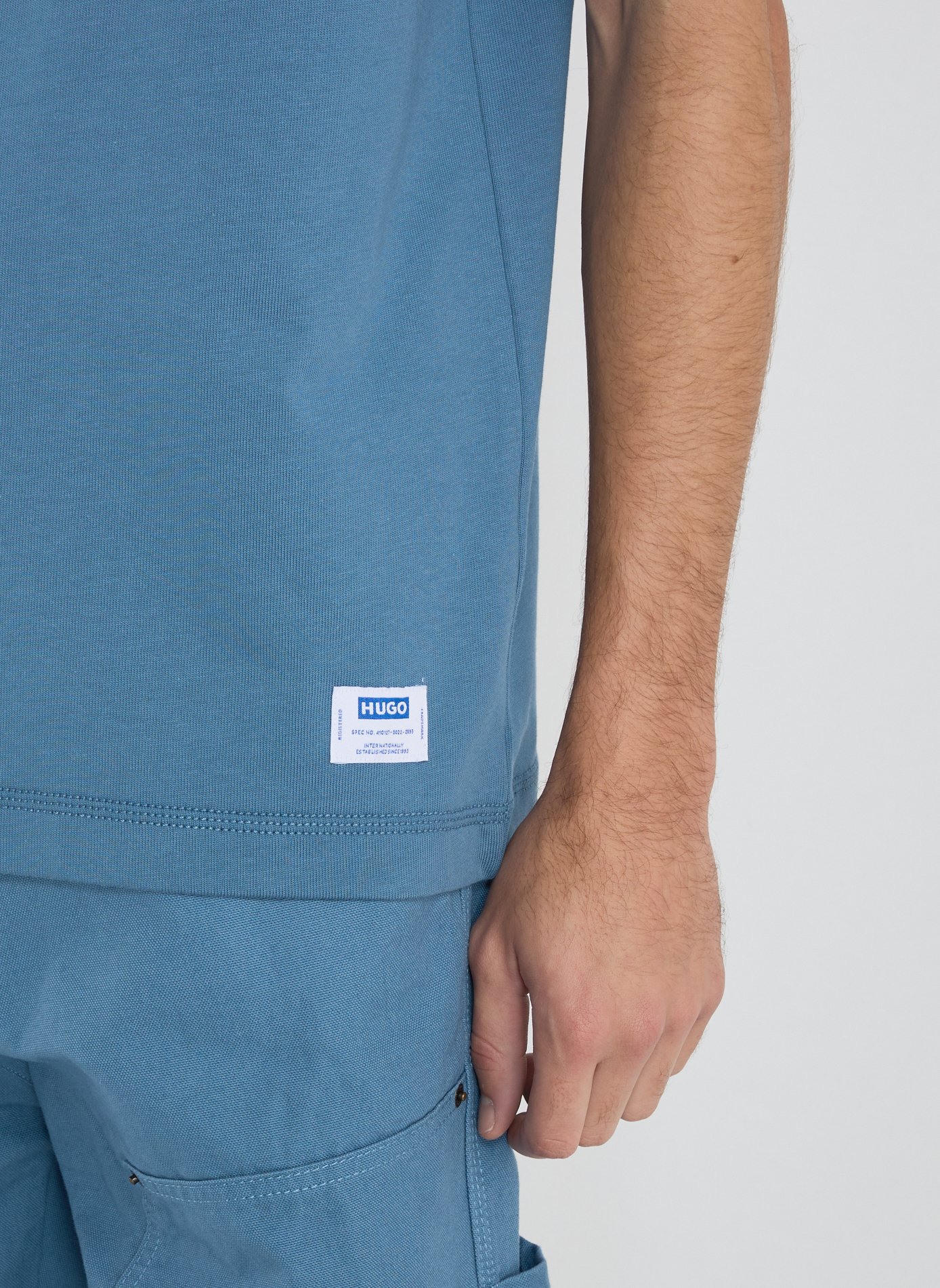 T-shirt en coton HUGO BLUE Bleu