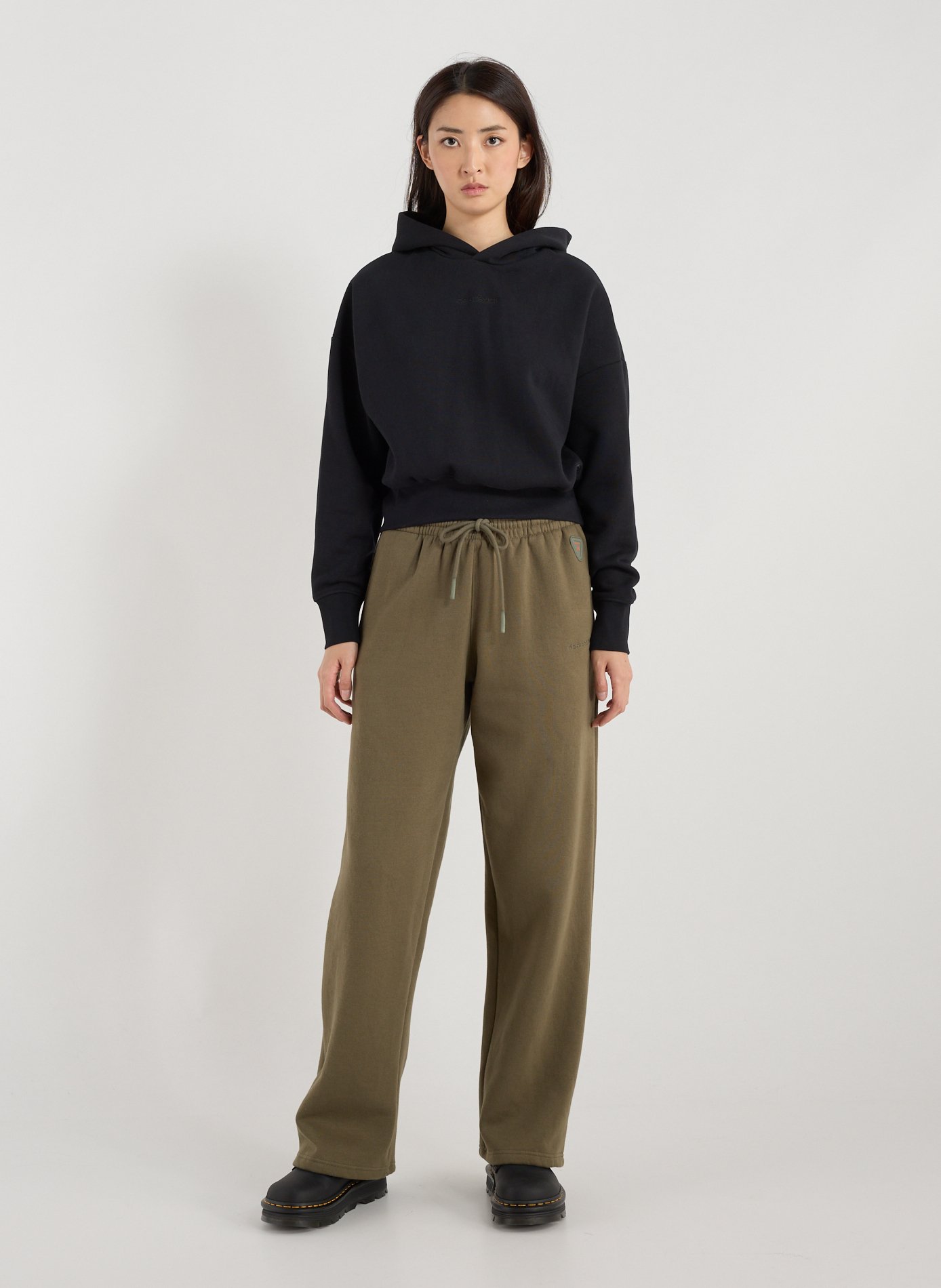 Short cotton blend sweatshirt GERTRUDE ET GASTON Black