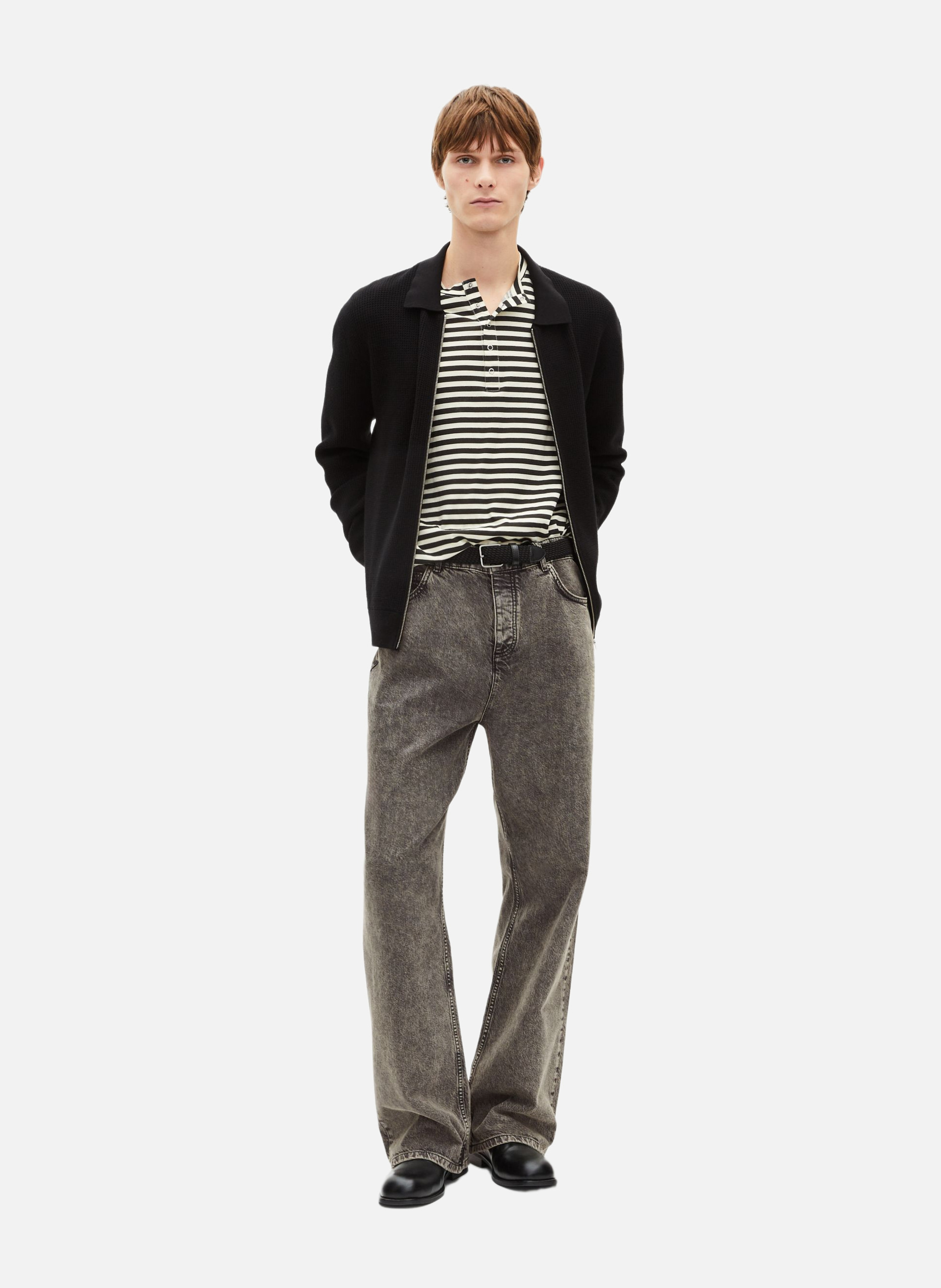 Cardigan en nid d'abeille THE KOOPLES Noir