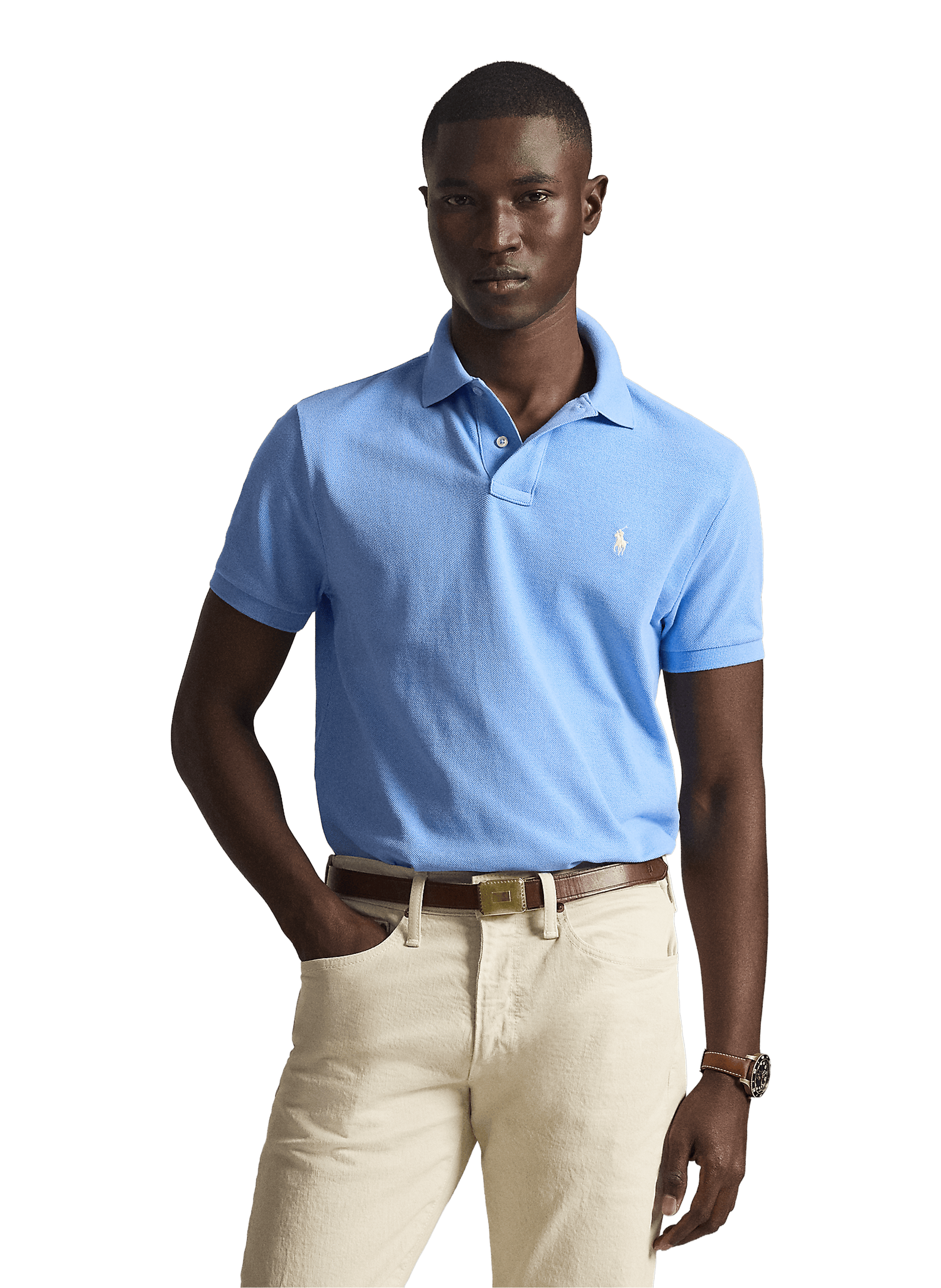 Polo en coton POLO RALPH LAUREN Bleu