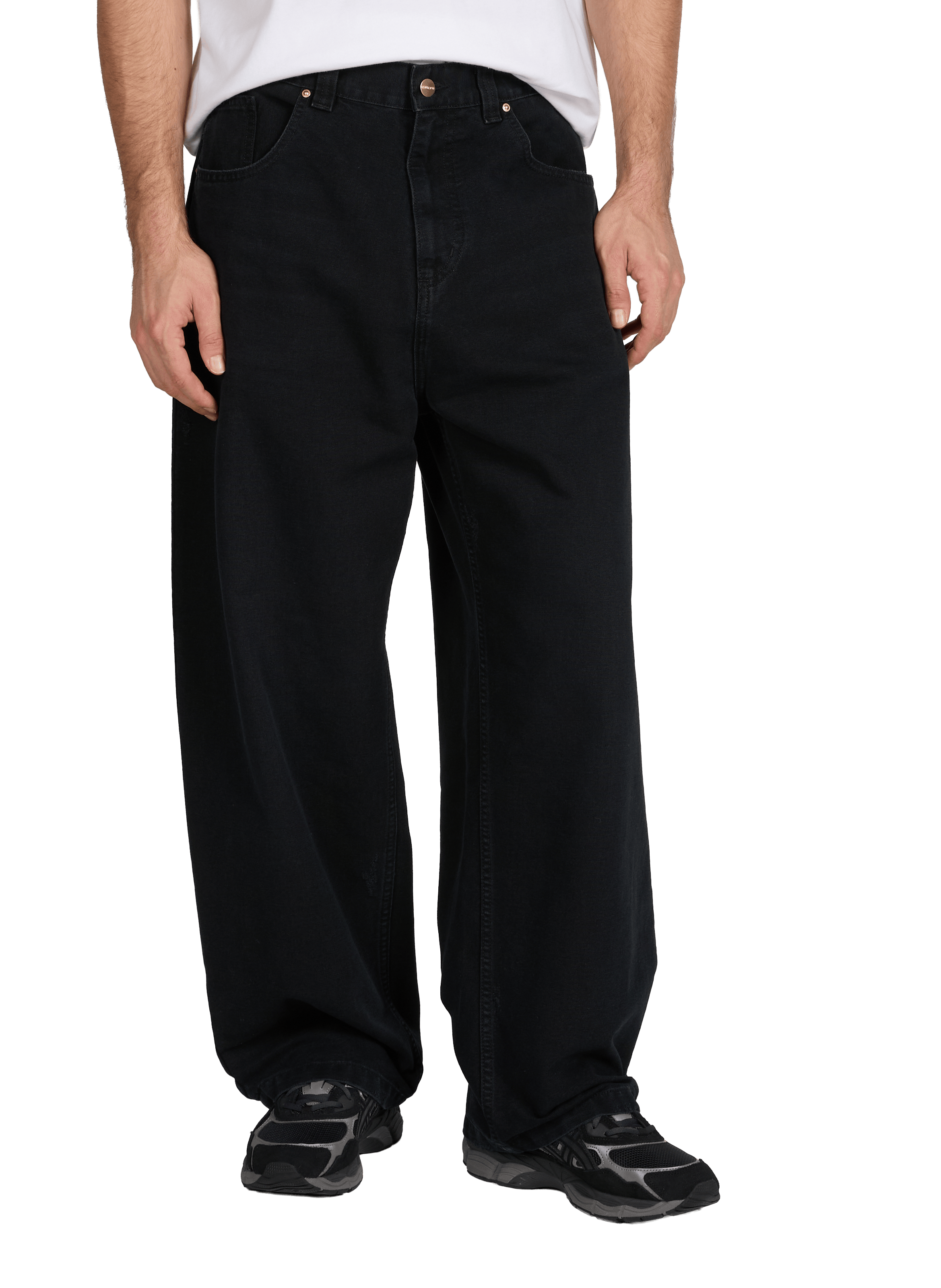 Five-pocket cotton jeans CARHARTT WIP Black