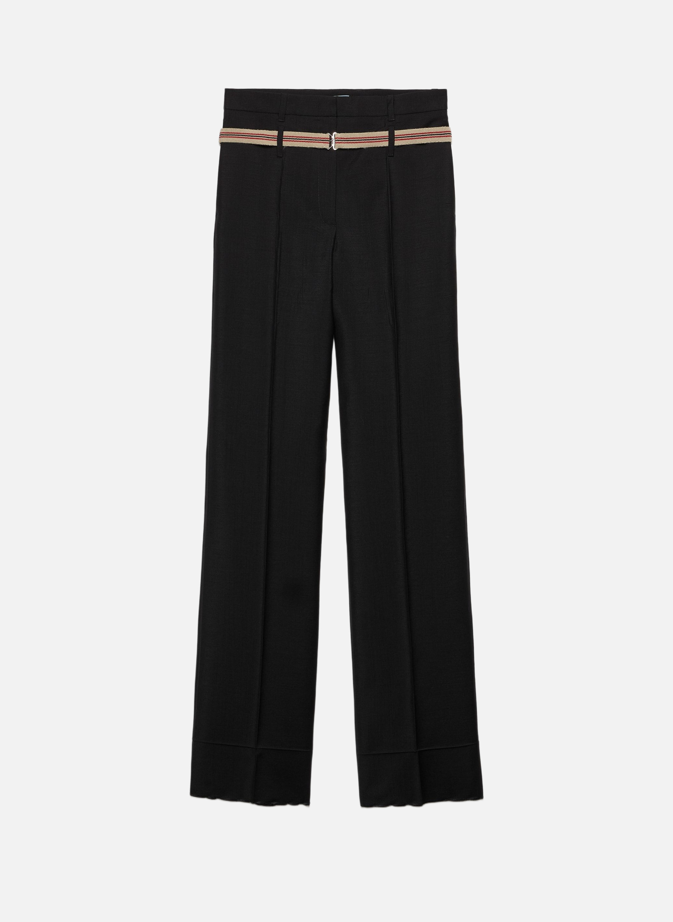 Pantalon en mohair de chevreau PRADA Noir