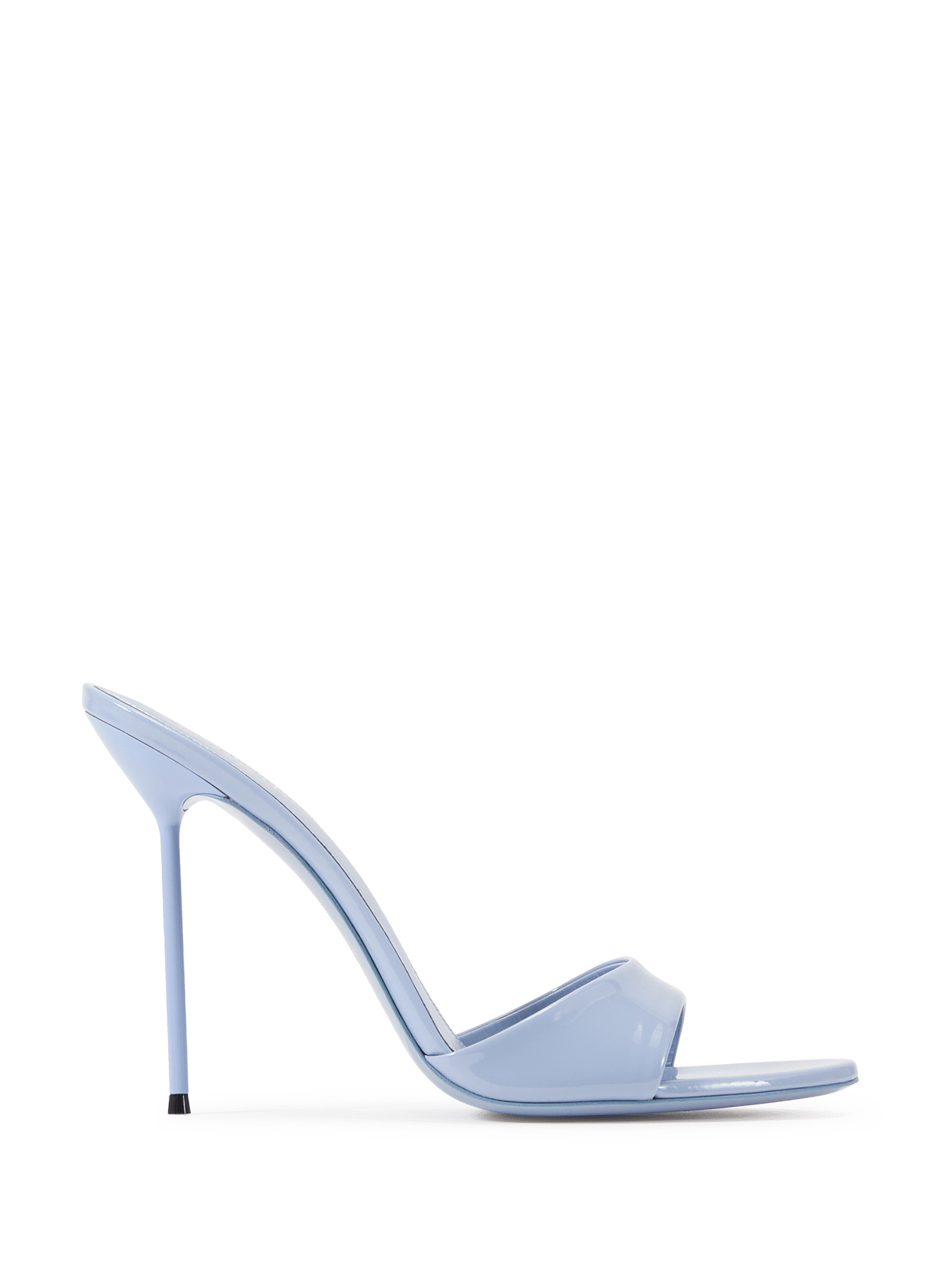 Mules en cuir de veau verni PARIS TEXAS Blue