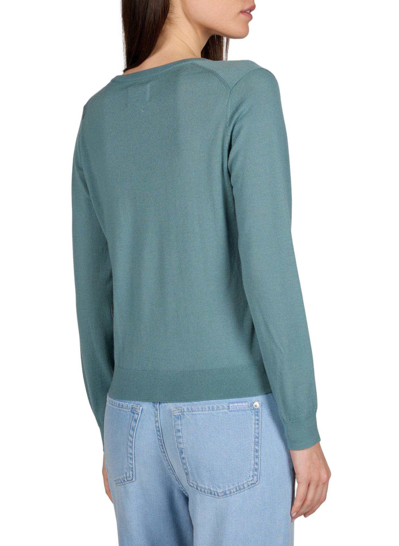 Pull droit Aria en laine mérinos AU PRINTEMPS PARIS Vert