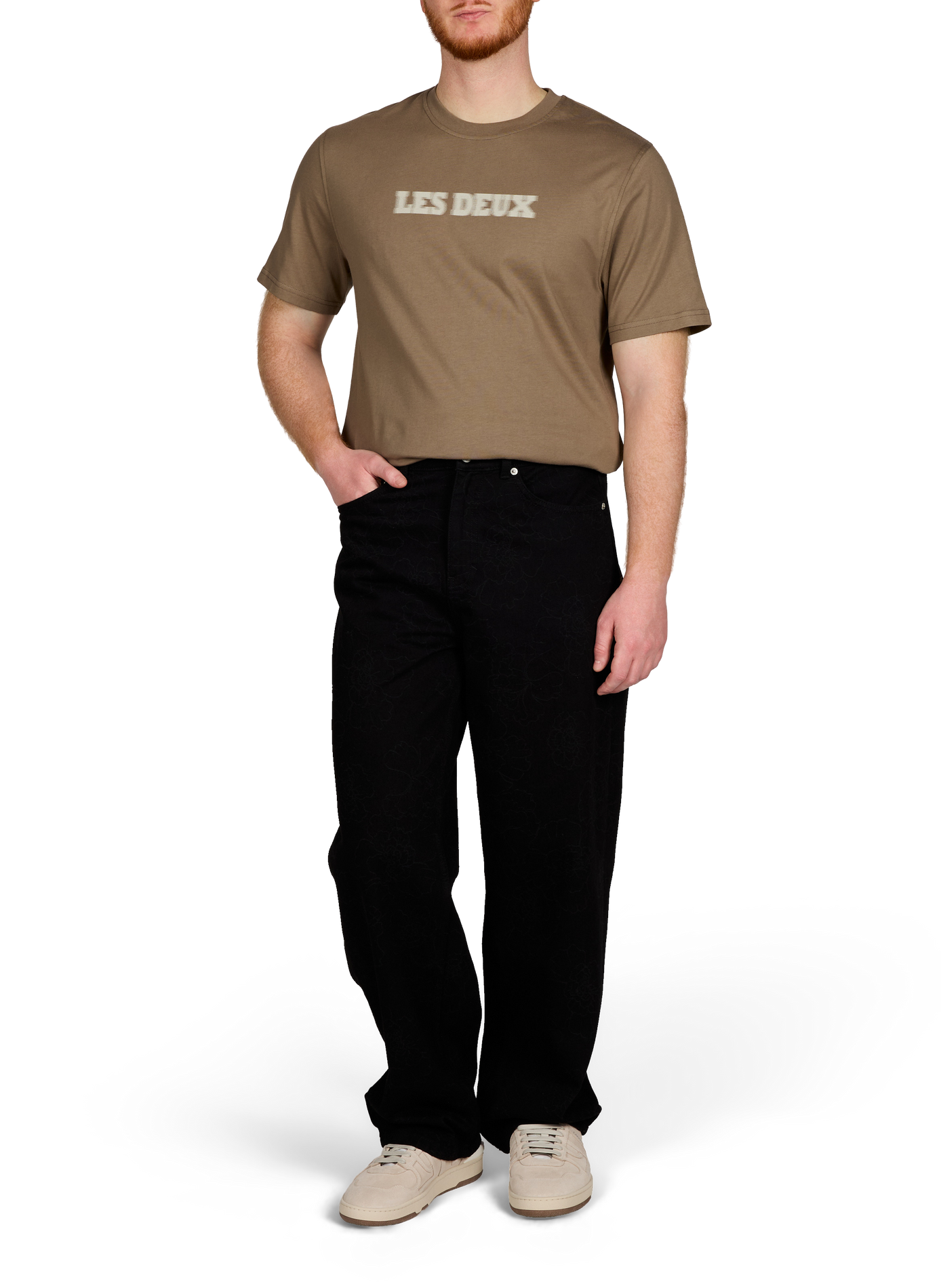 T-shirt à manches courtes Brady en coton biologique LES DEUX Marron