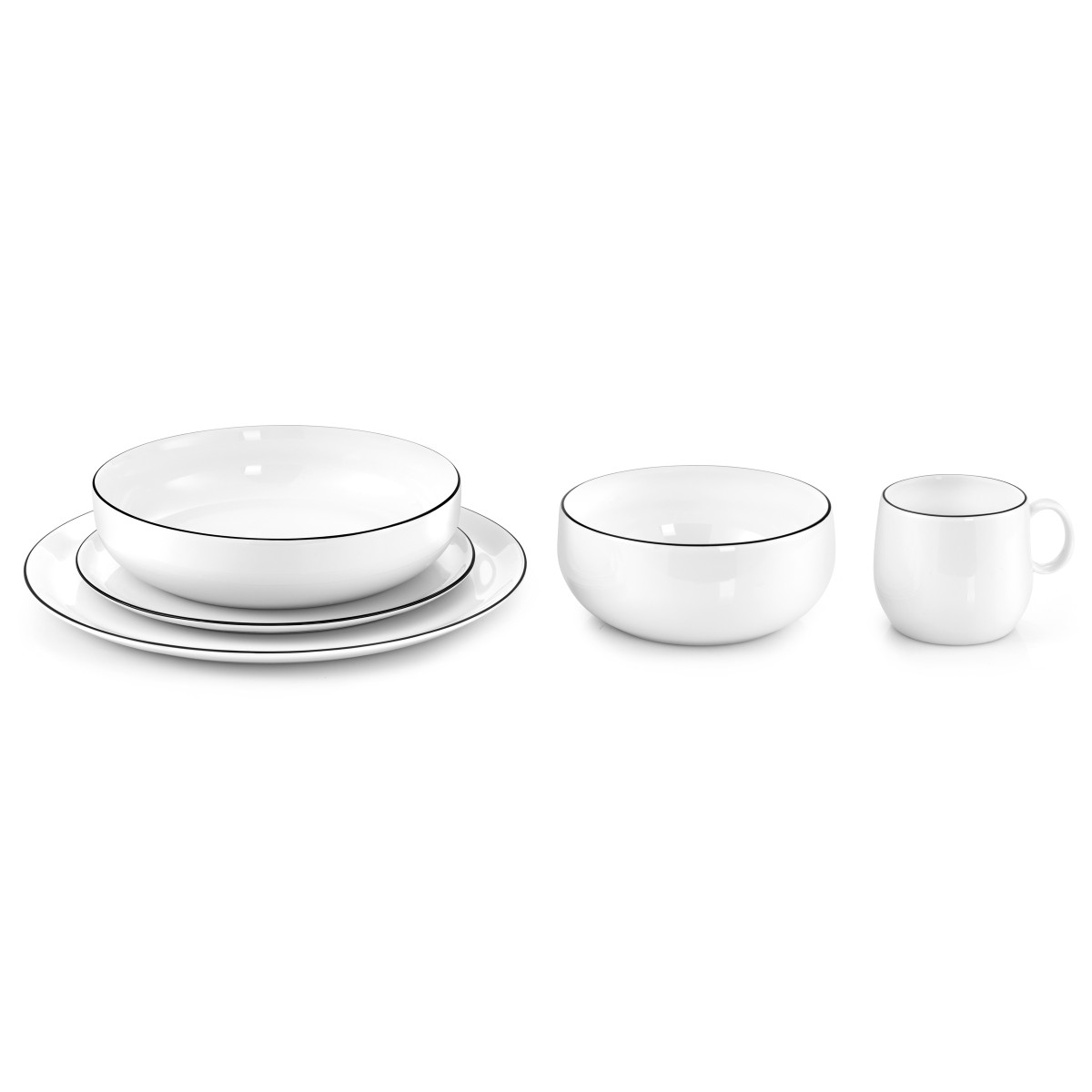 Yaka - assiette plate 27 cm (lot de 6) MEDARD DE NOBLAT Noir