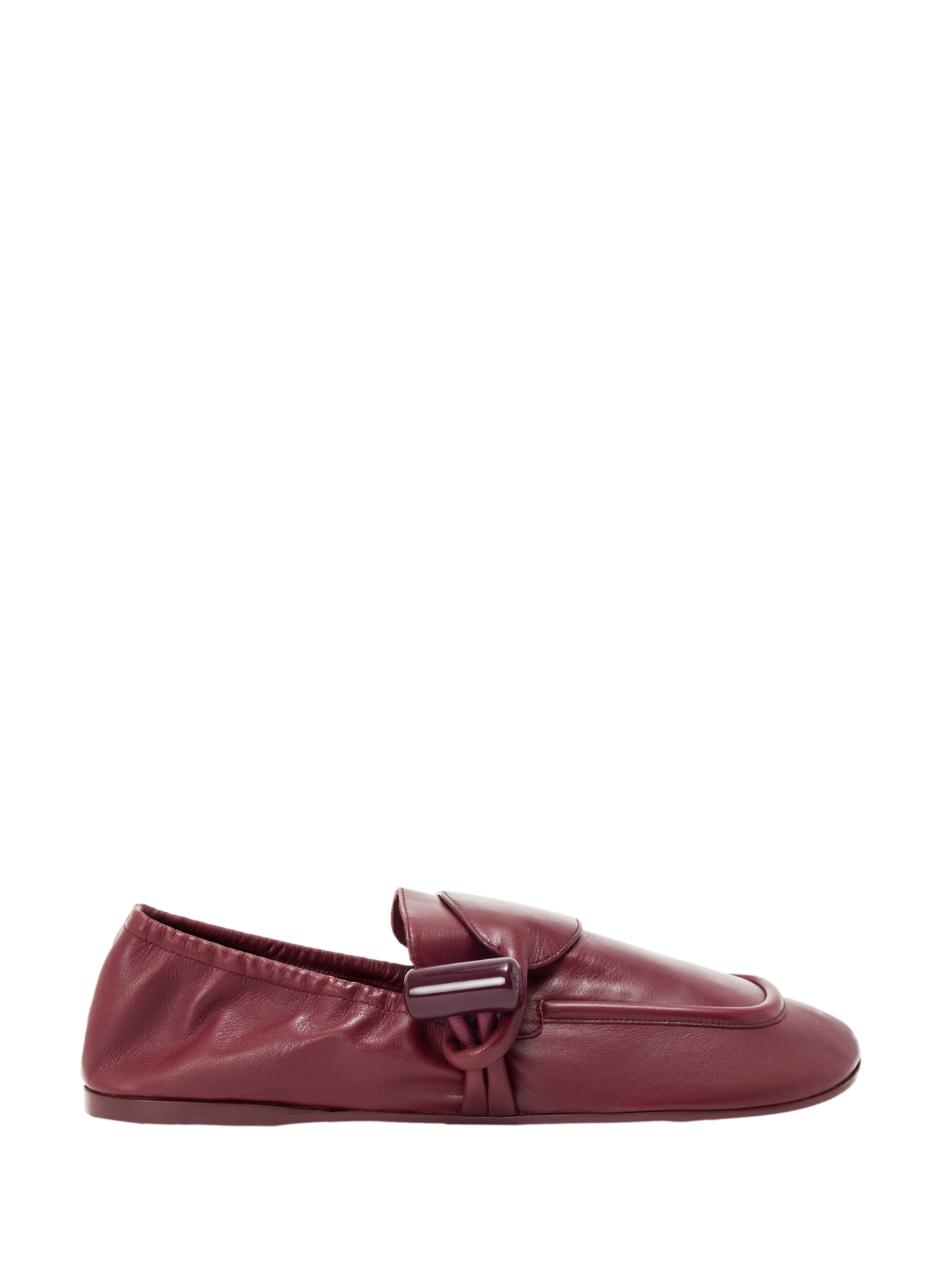Mocassins Toggle en cuir de veau lisse brillant LOEWE Rouge