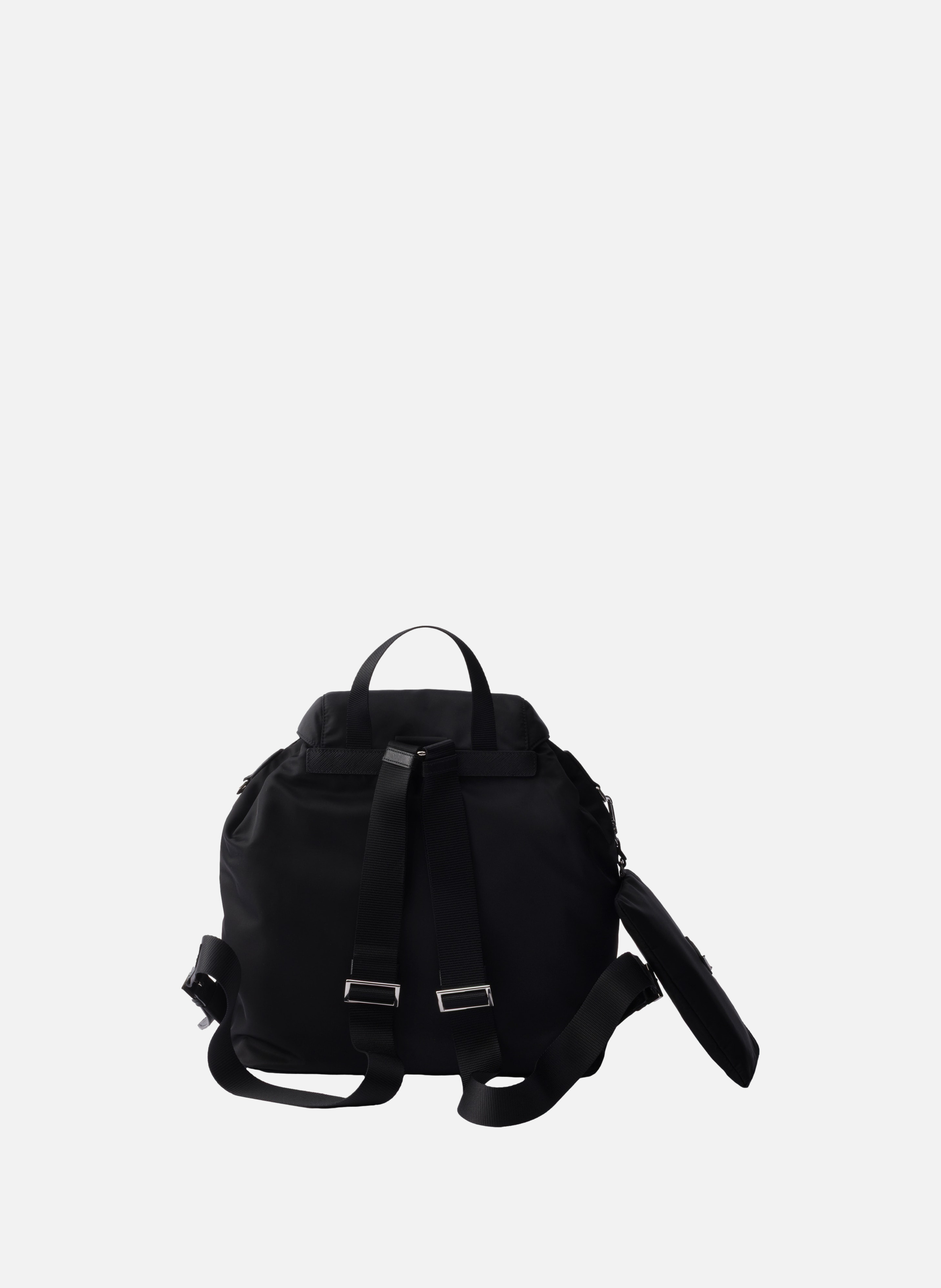 Sac à dos moyen en re-nylon PRADA Noir
