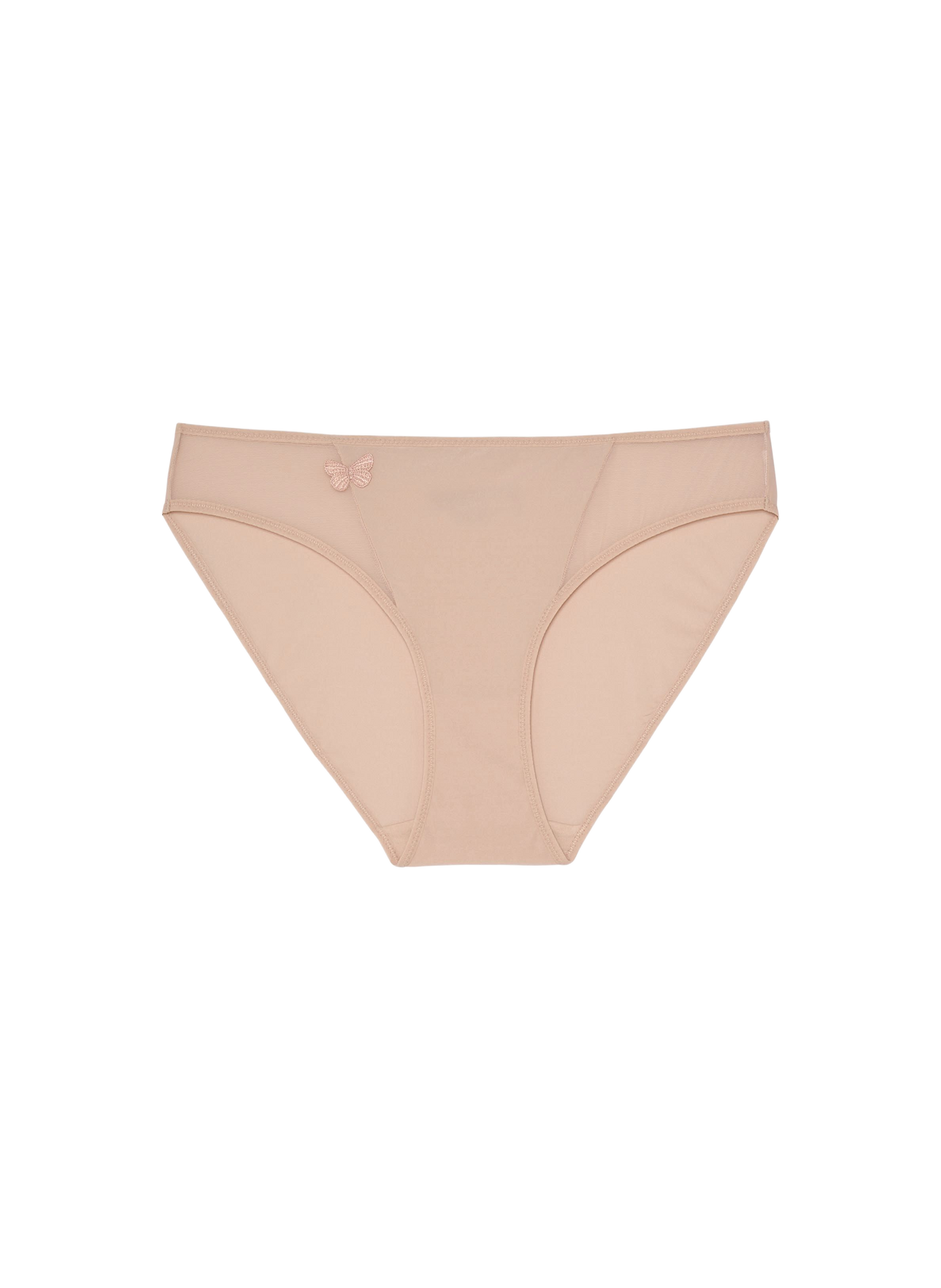 Culottes with butterfly embroidery detail PASSIONATA Beige