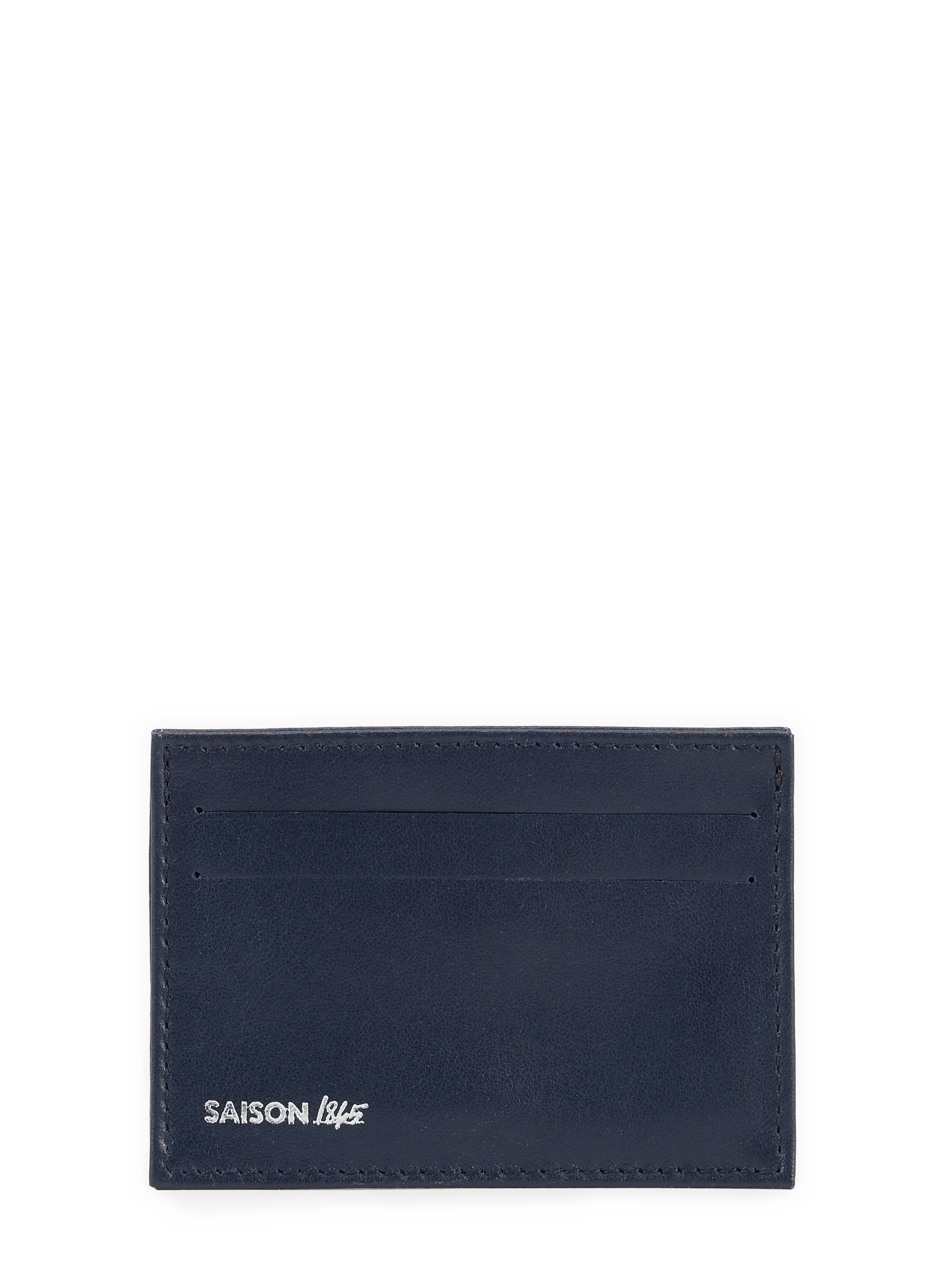  Leather card holder SAISON 1865 Blue