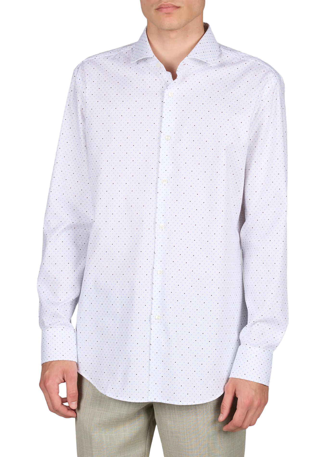 HANK patterned shirt BOSS White