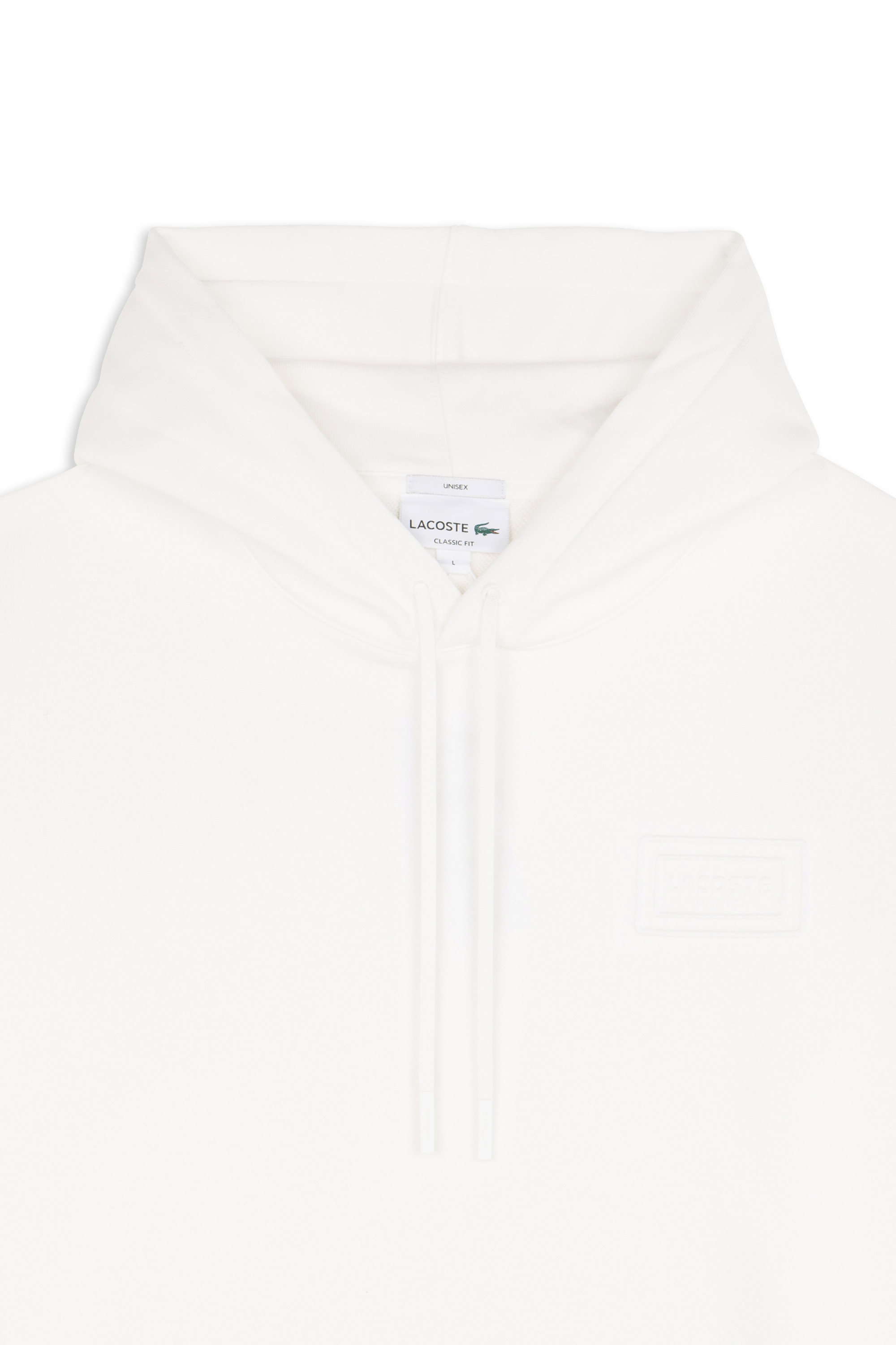 Hoodie sweatshirt LACOSTE Blanc