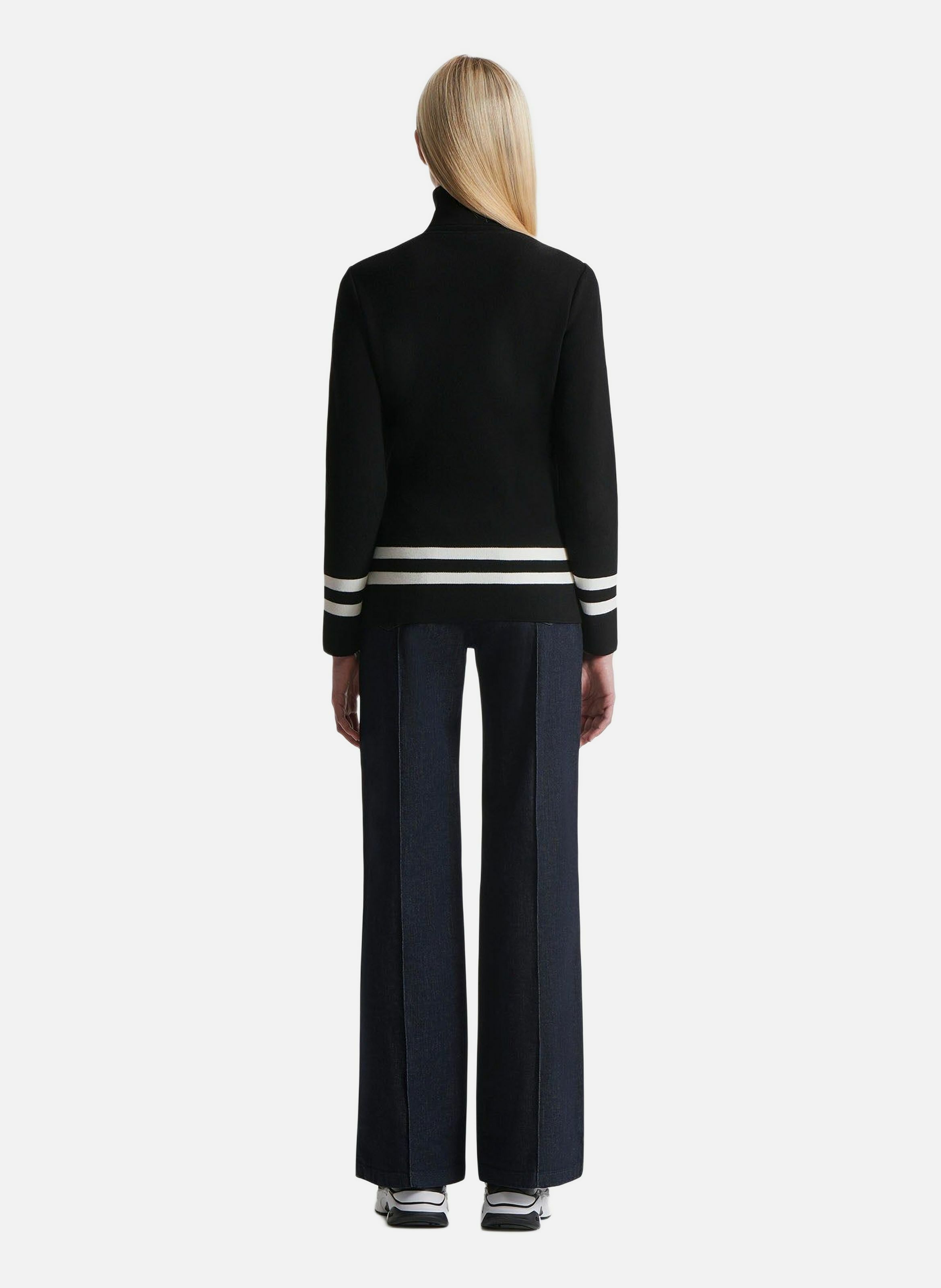 Judith fitted turtleneck sweater FUSALP Black