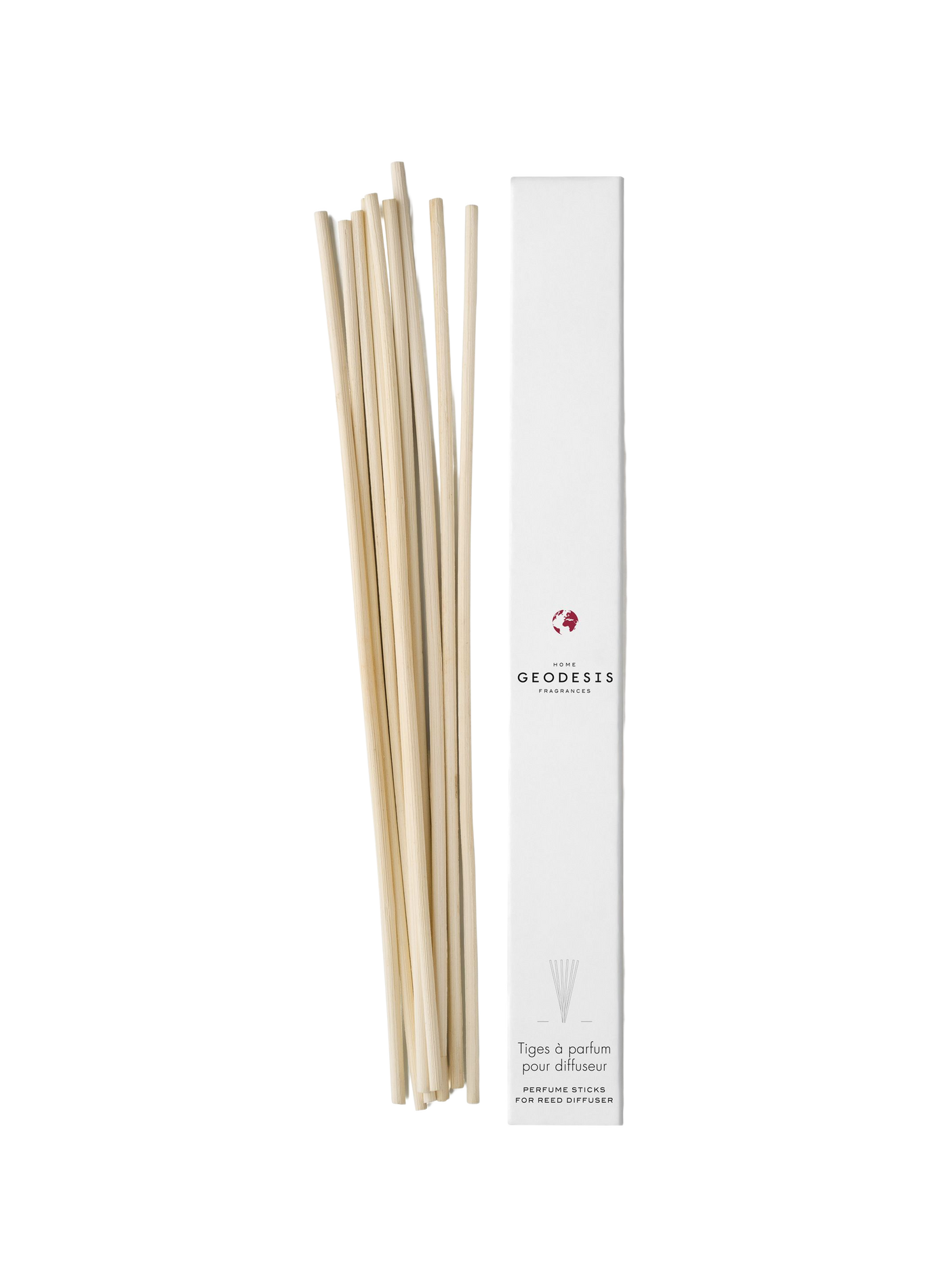Bundle of 10 scent sticks for diffuser GEODESIS White
