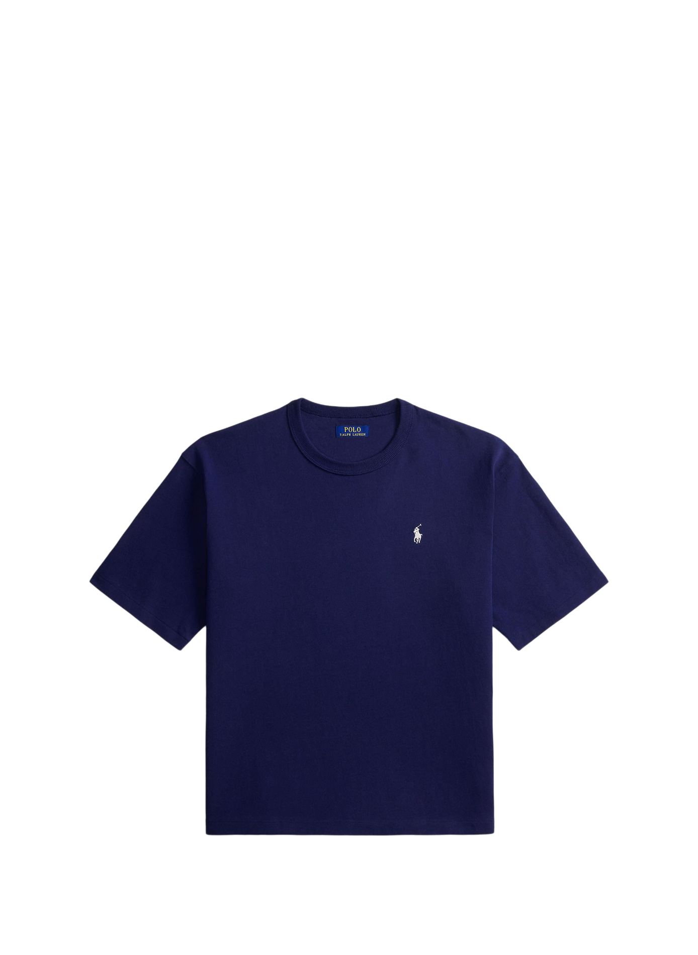 T-shirt à logo brodé en coton POLO RALPH LAUREN Bleu