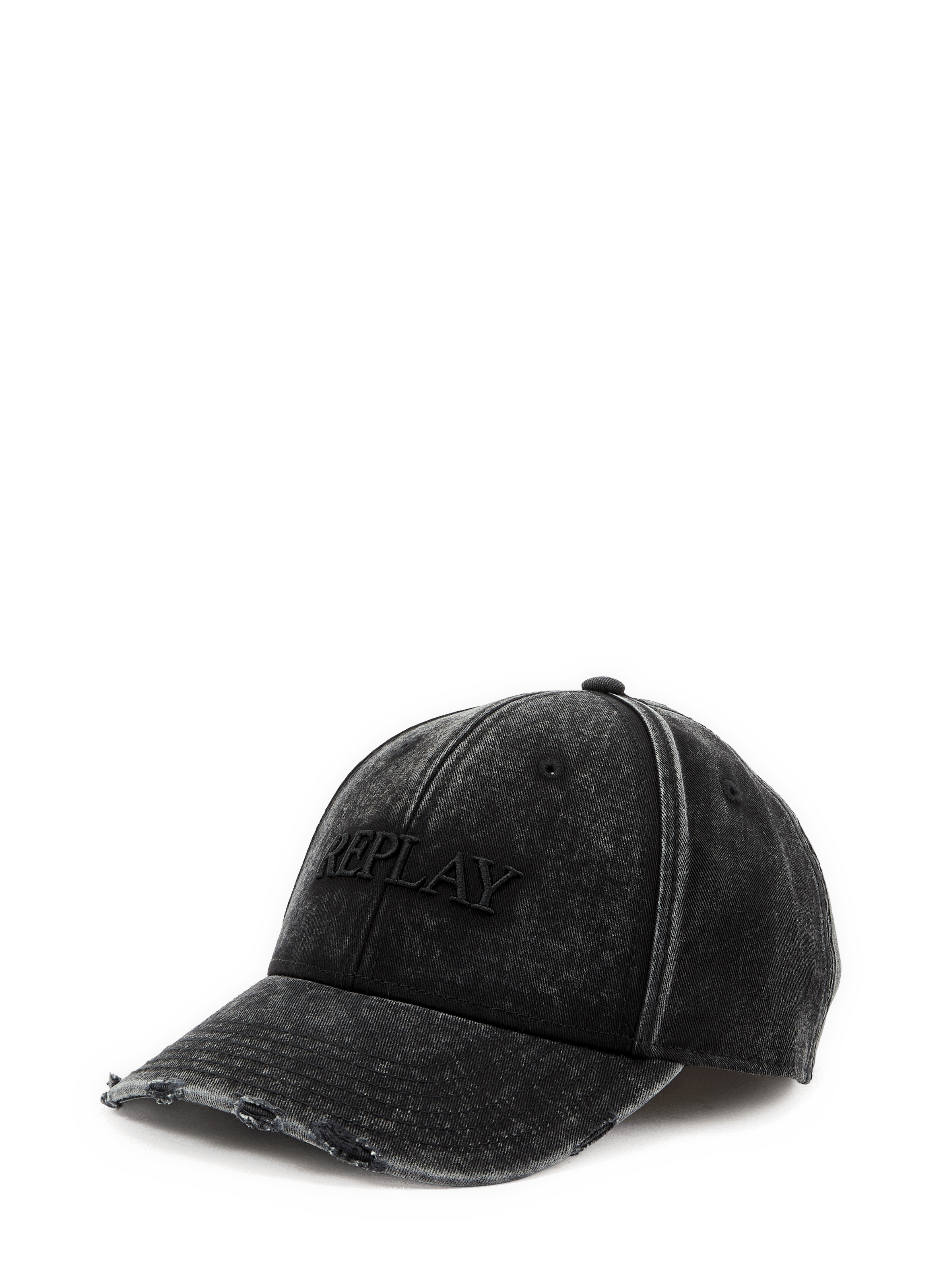 Casquette de baseball brodée en coton  Black