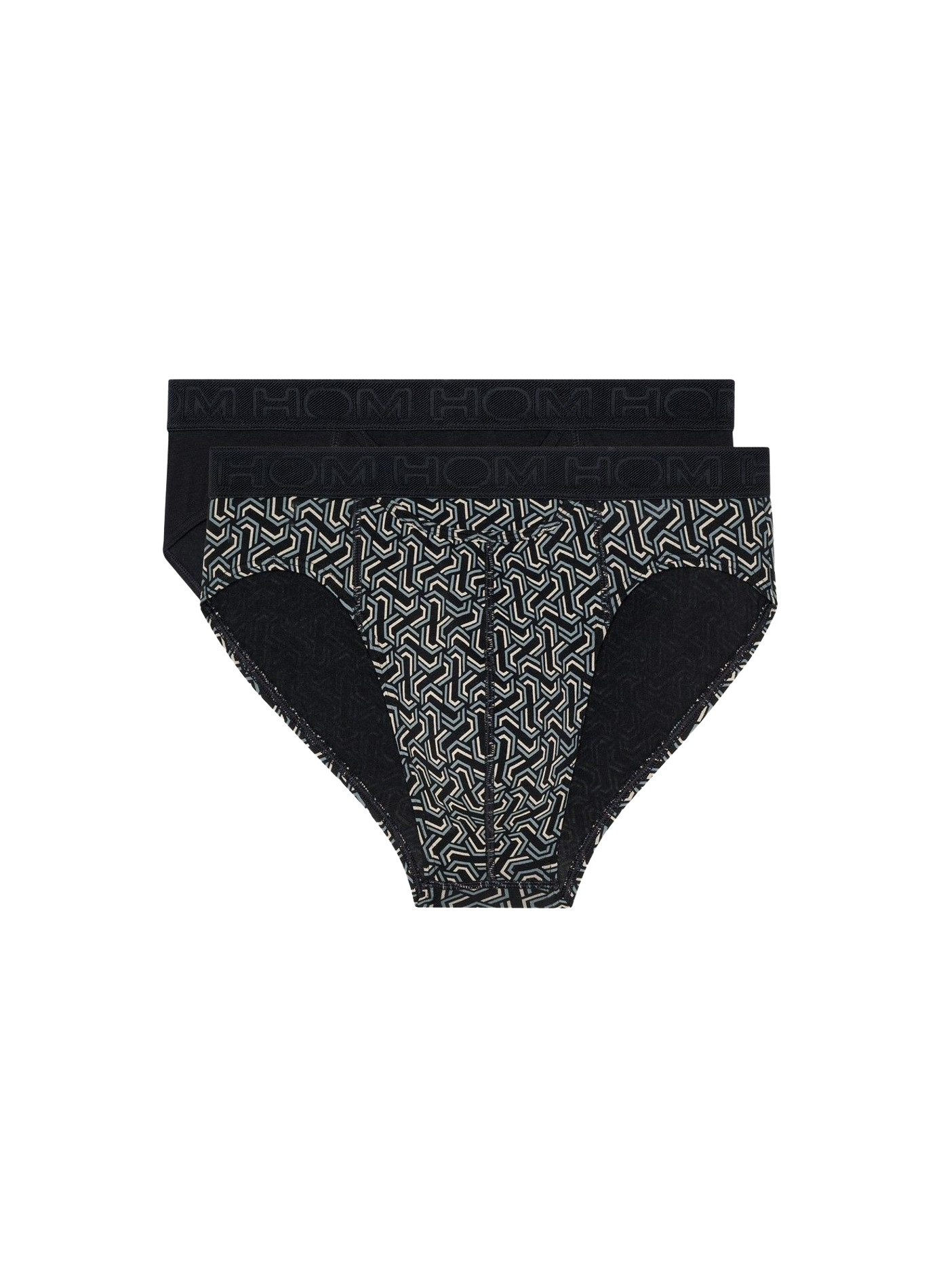 Set of 2 mixed cotton briefs HOM Multicolour