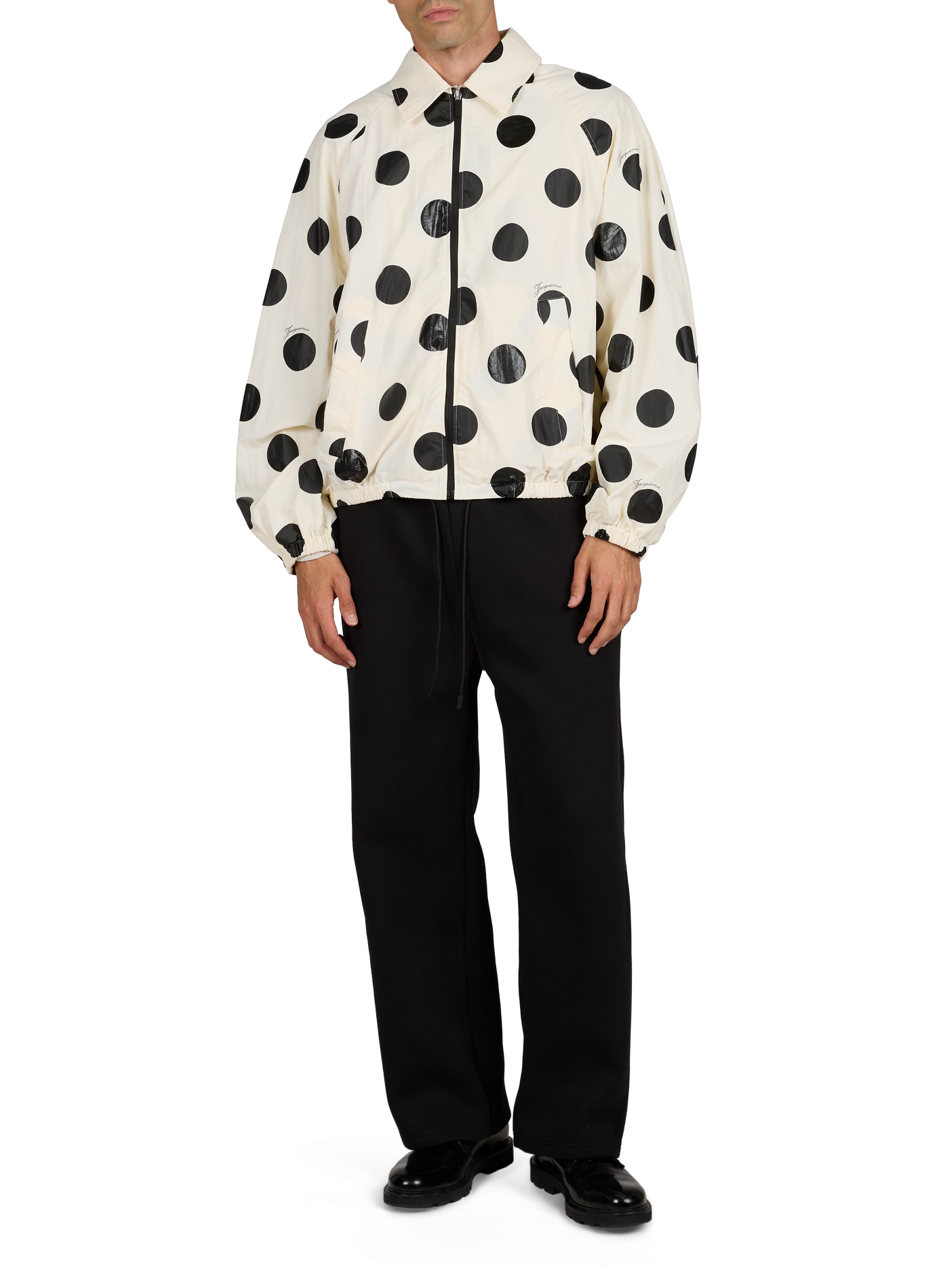 De ruime windbreaker met klassieke kraag en stippen JACQUEMUS Veelkleurig
