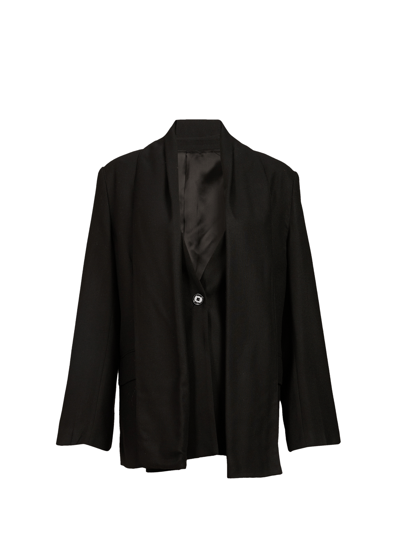 Blazer ample à écharpe intégrée TOTEME Noir