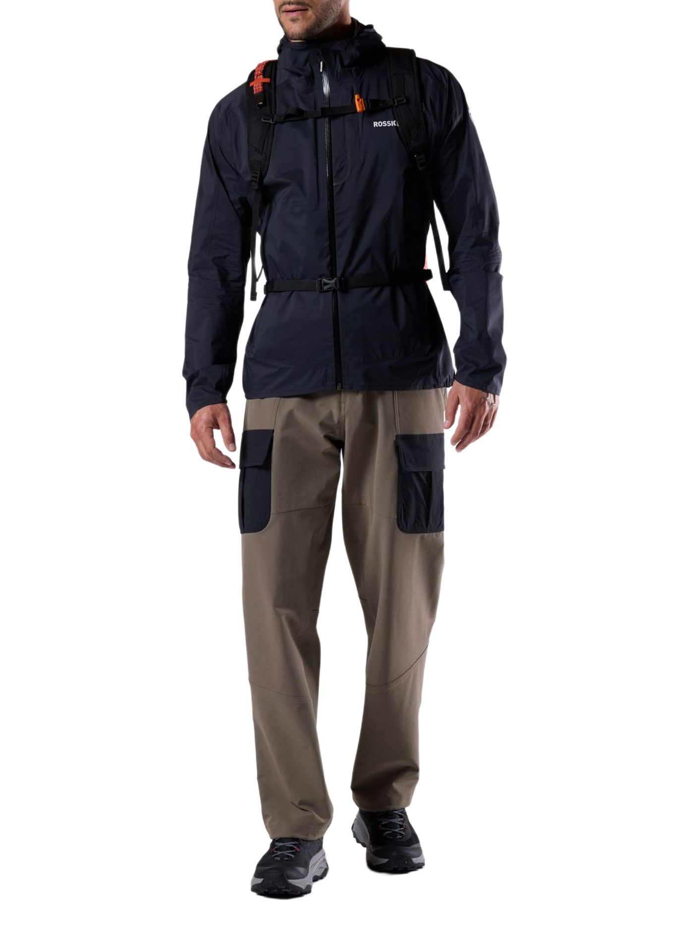 Veste droite col montant zippé à capuche ROSSIGNOL Negro