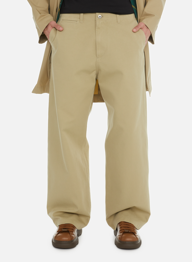 Pantalon large en coton  BURBERRY