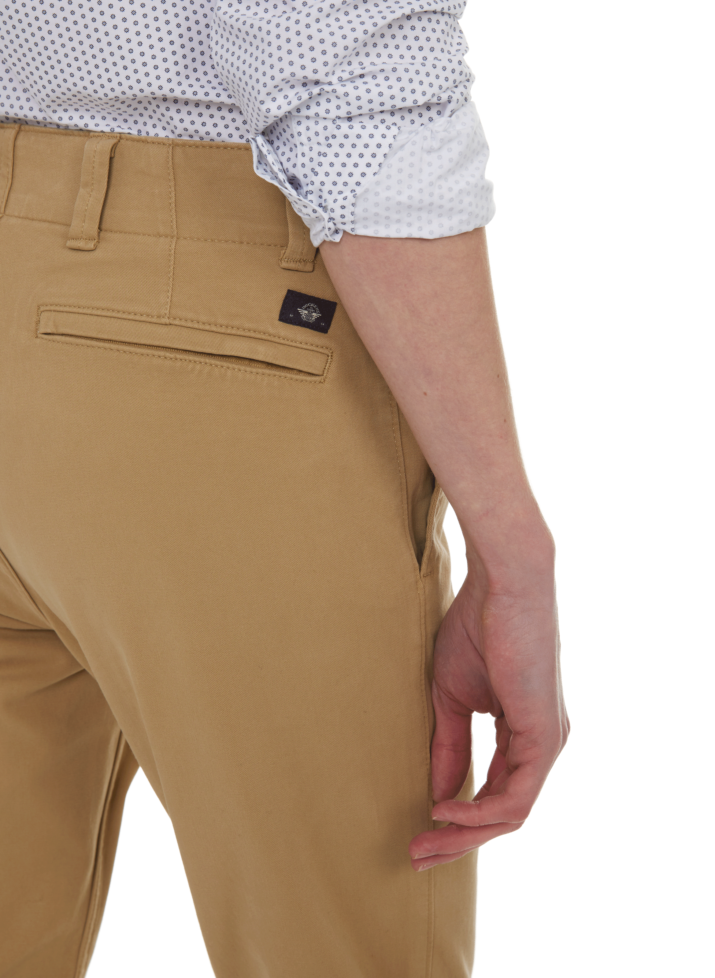 Slim-fit cotton trousers DOCKERS Beige