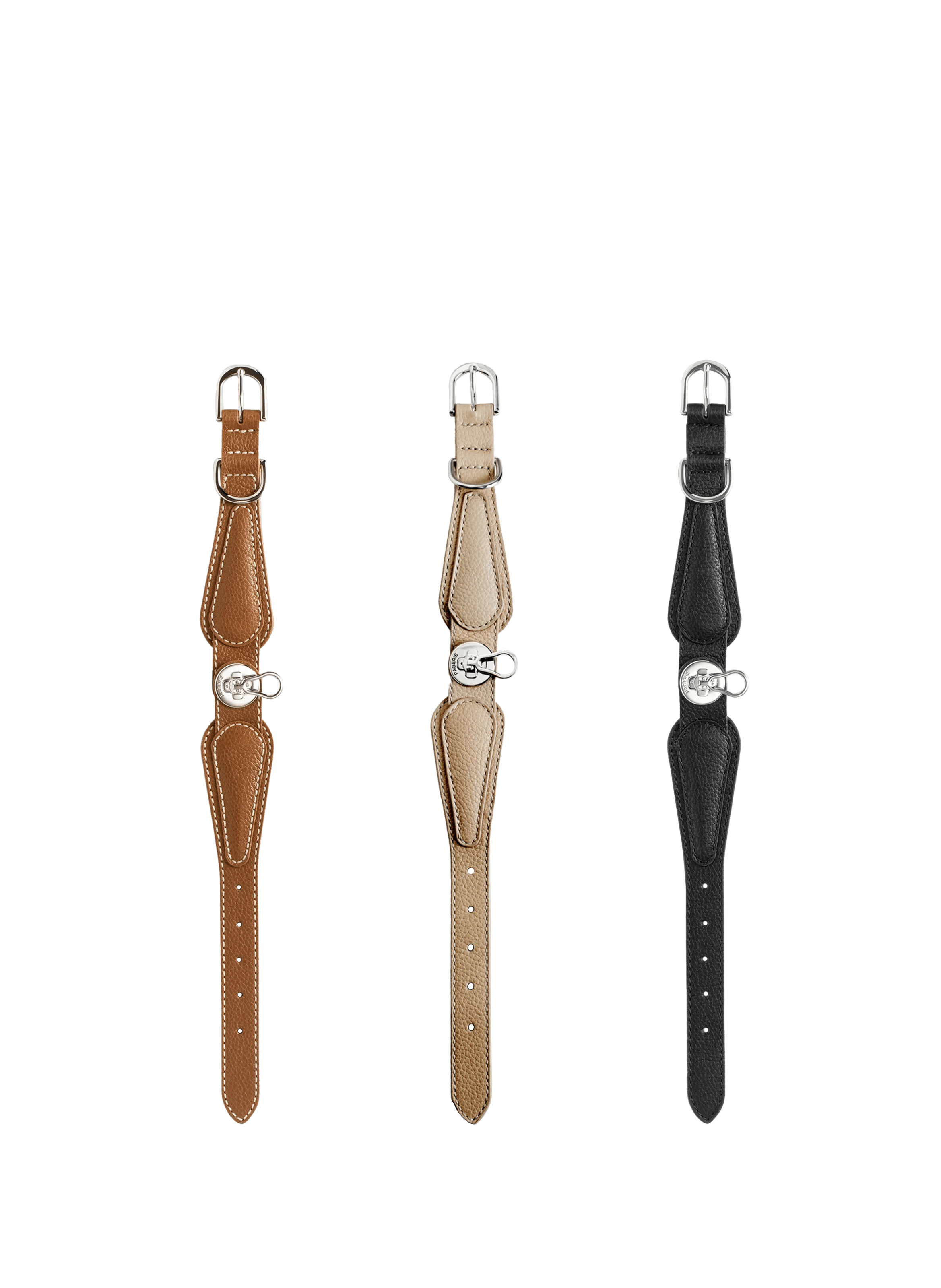 Le Dorro leather collar PAGERIE Brown