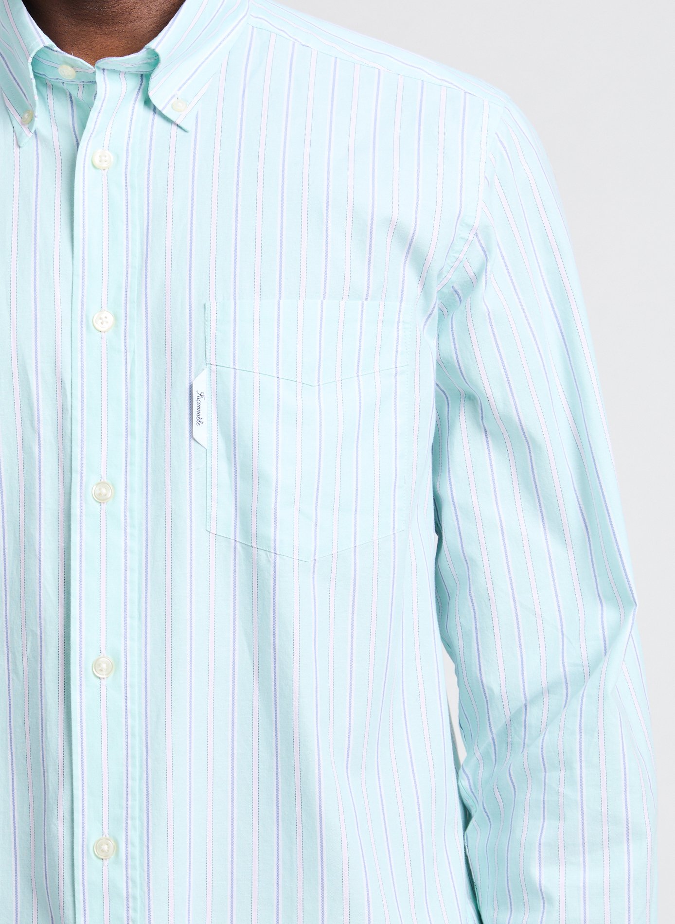 Chemise à rayures en coton FACONNABLE Bleu