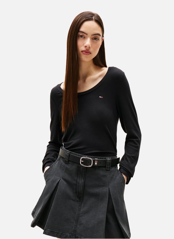 Ribbed jumper Black by TOMMY HILFIGER TOMMY HILFIGER Ribbed jumper Black