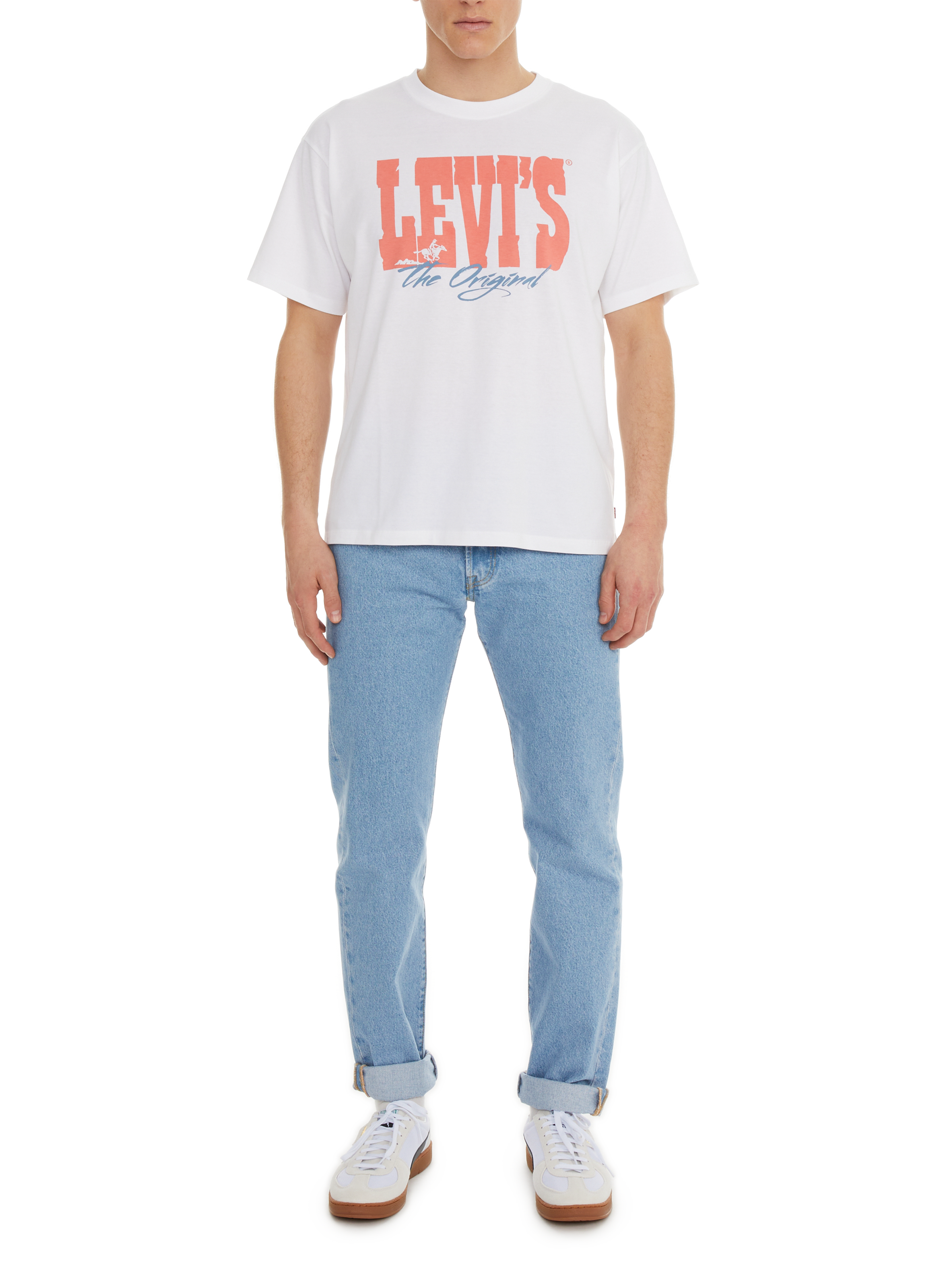 T-shirt imprimé en coton  LEVI'S Blanc